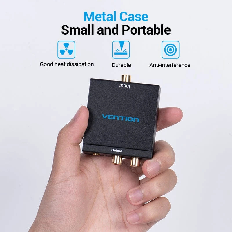 Vention аудио конвертор Analog Audio Convertor Optical/Coaxial F -> 2 x RCA/TRS 3.5mm F - BDFB0