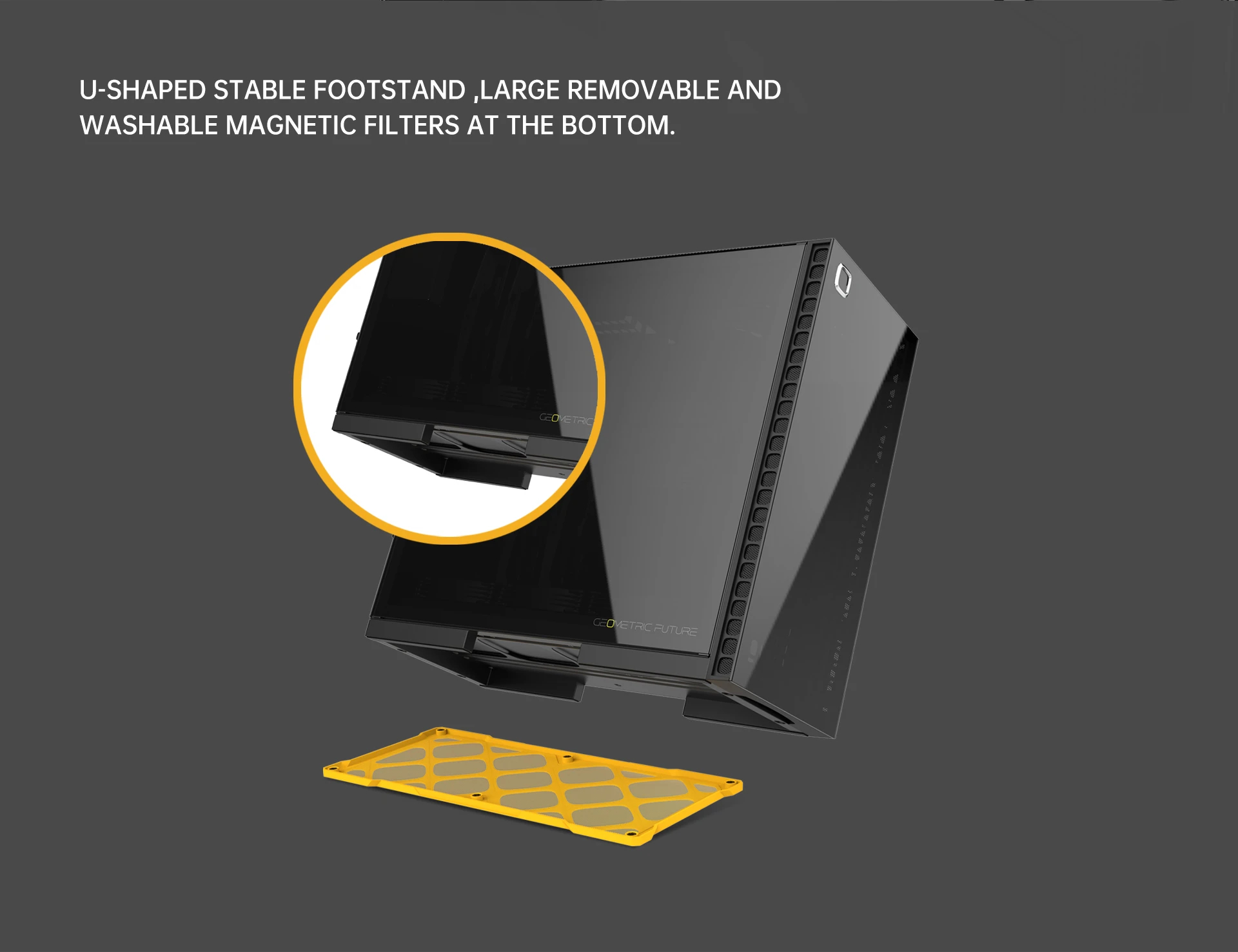 Geometric Future кутия Case EATX - Model 6 Cezanne Black