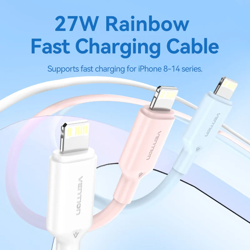 Vention кабел Cable USB 2.0 Type-C to Lighting 1m White - LAKWF