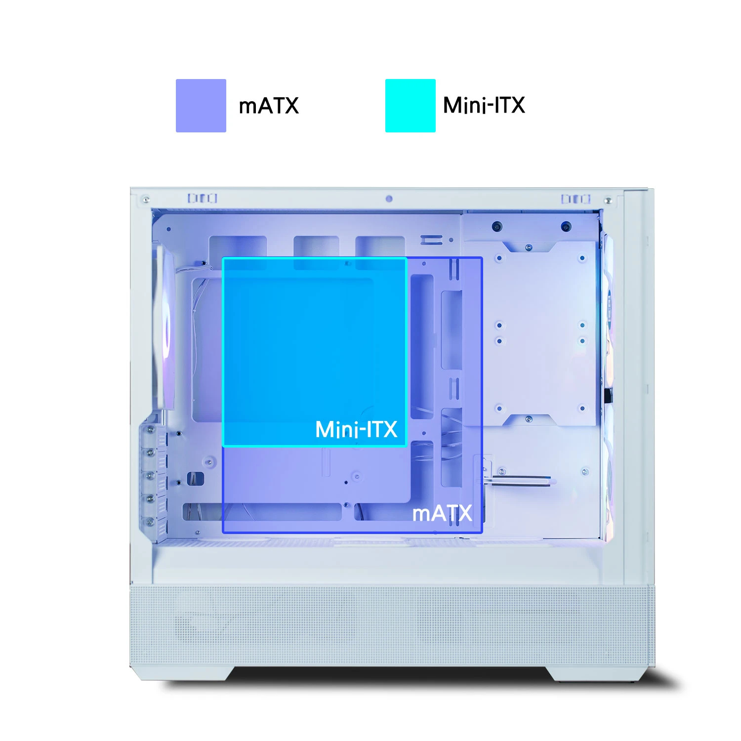 Zalman кутия Case mATX - P30 AIR White