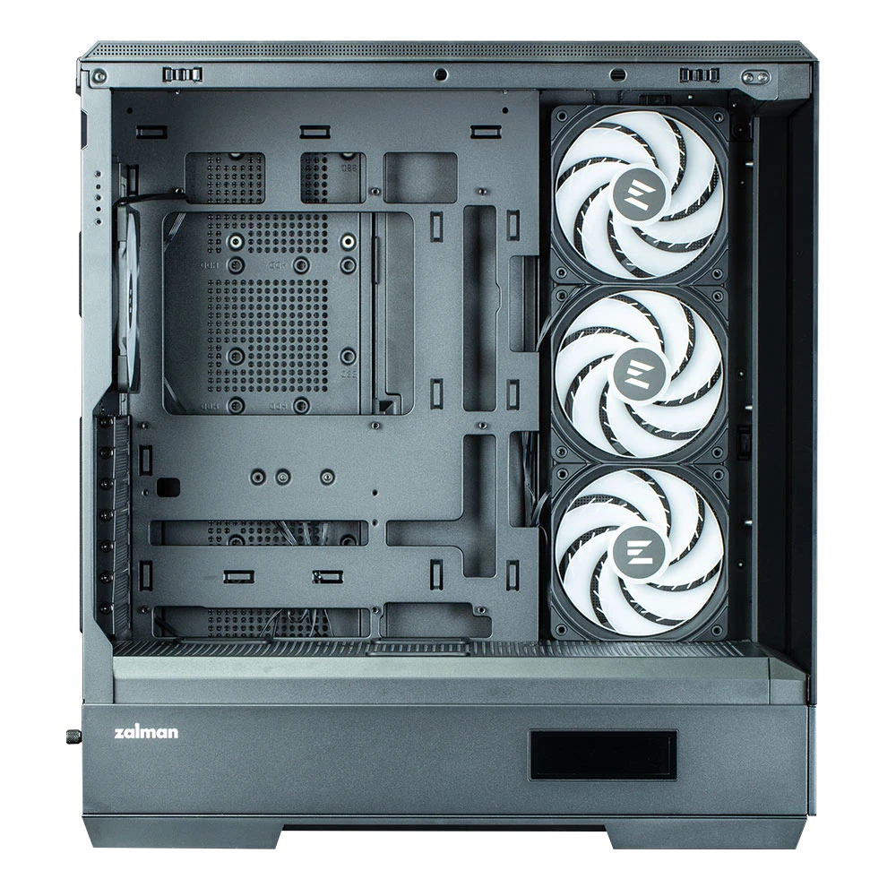 Zalman кутия Case ATX - P50 DS Black - Digital Display, Addressable RGB