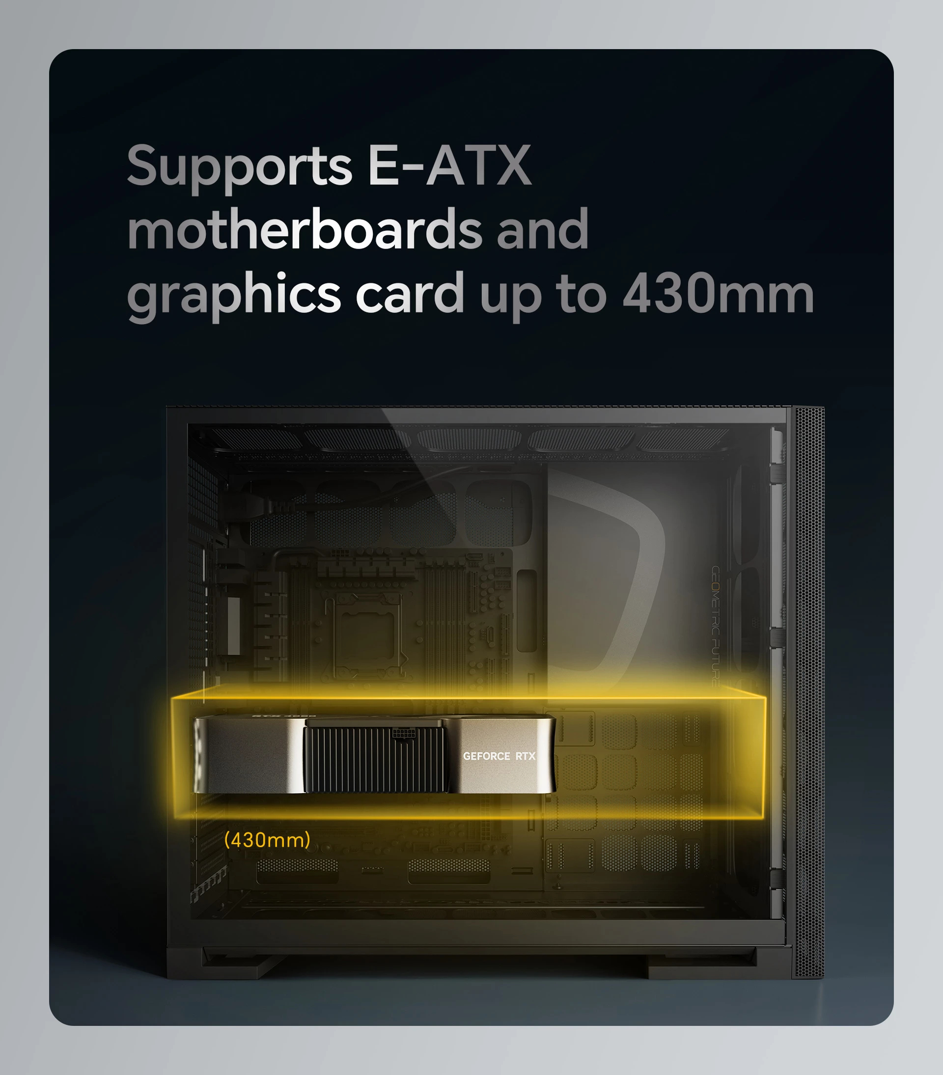 Geometric Future кутия Case EATX - Model 5 Vent Black/Yellow