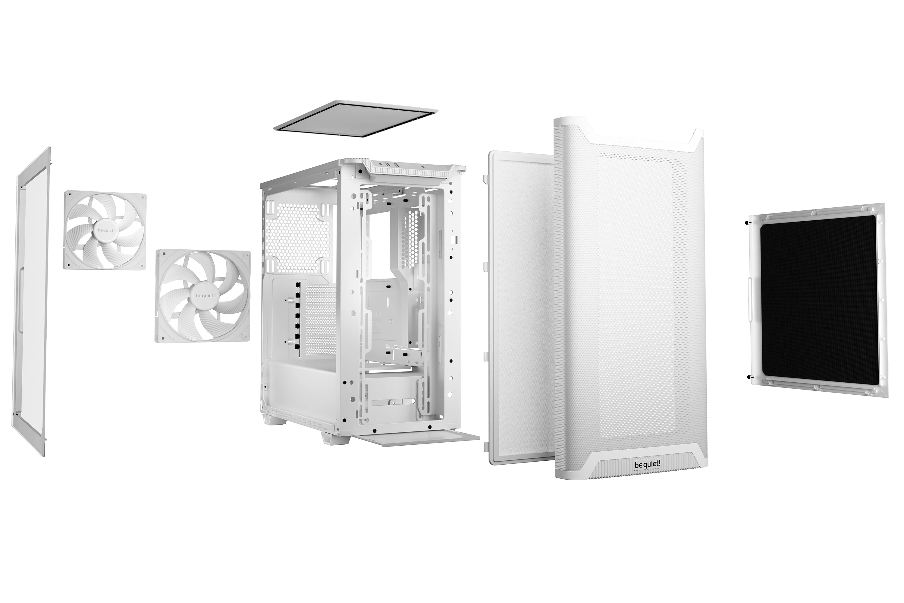 be quiet! кутия Case ATX - Pure Base 501 Airflow Window White
