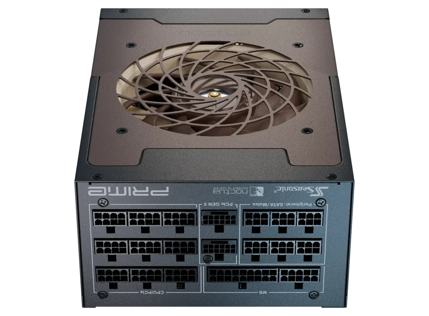Seasonic захранване PSU ATX 3.1 1600W Titanium PCIe Gen 5 - PRIME NOCTUA EDITION TX-1600 - SSR-1600TR2-NE