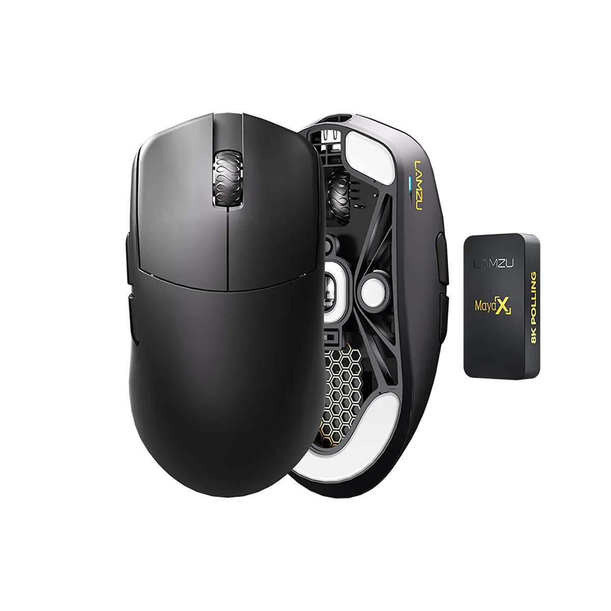 Lamzu професионална геймърска мишка MAYA X 8K - Wireless Gaming Mouse - Black