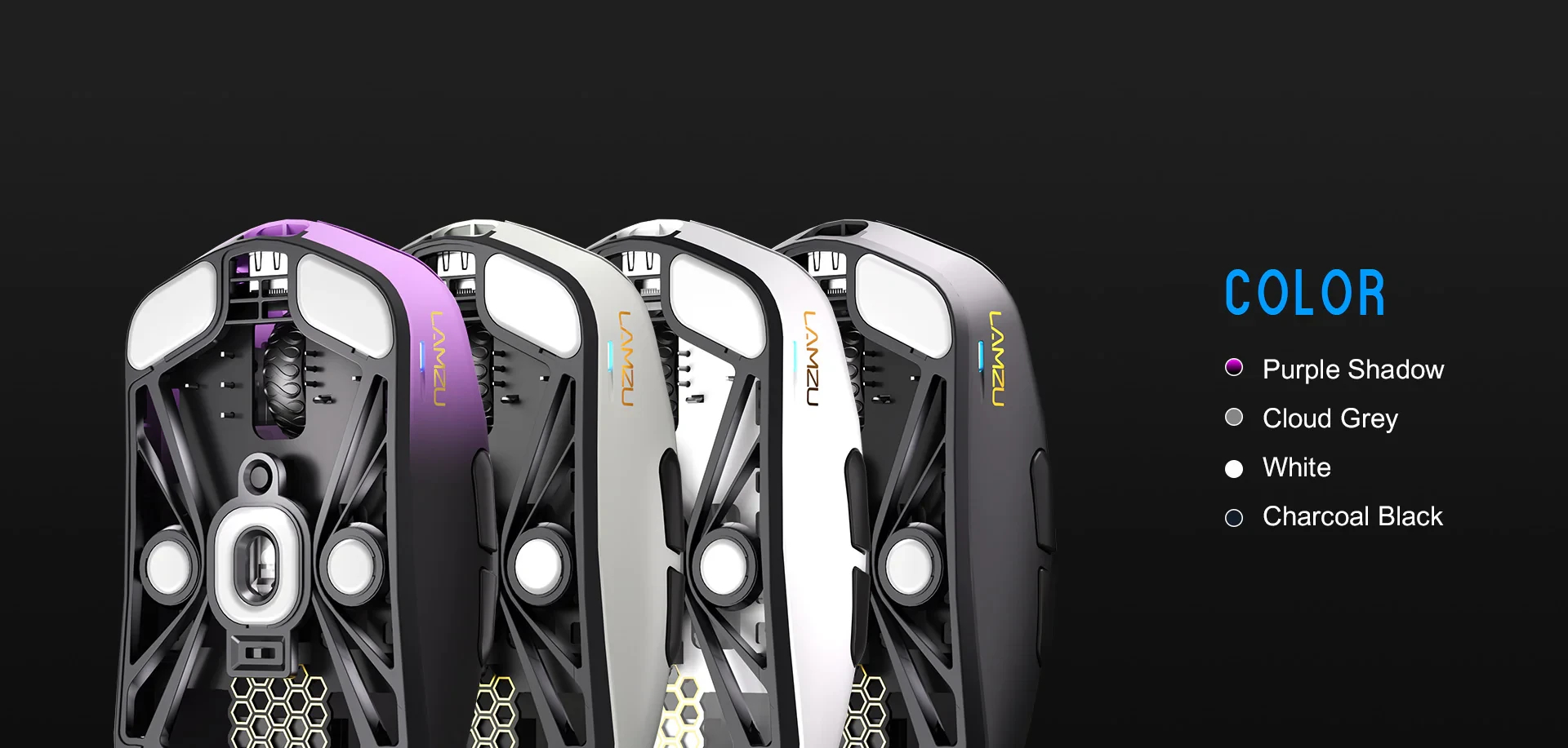 Lamzu професионална геймърска мишка MAYA X 8K - Wireless Gaming Mouse - White