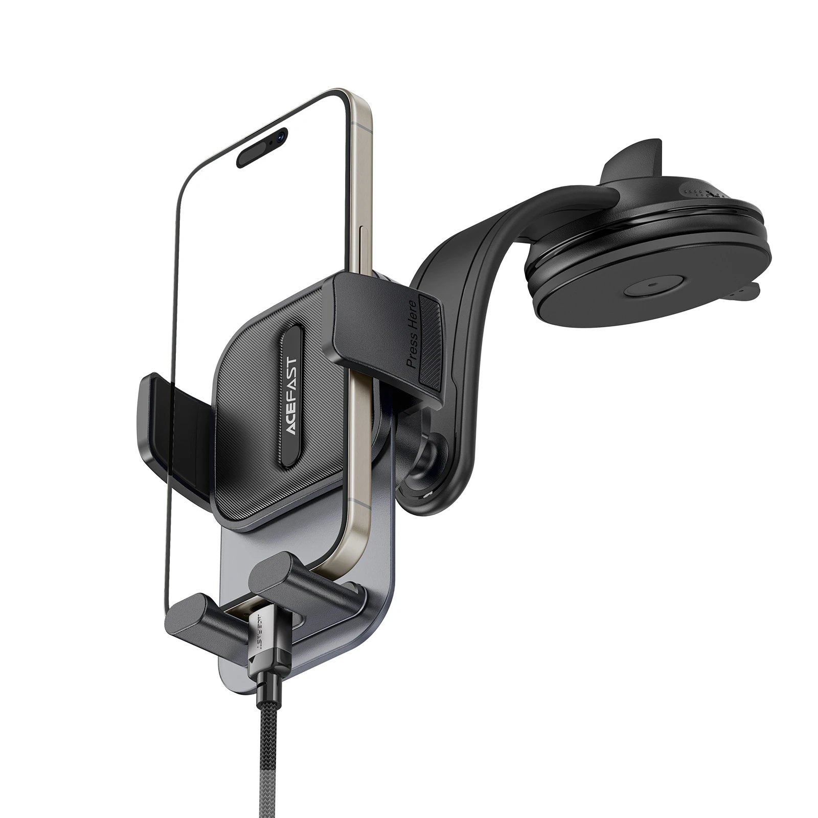 Acefast Стойка за телефон за кола Car phone holder - 360 degree - D26 Black