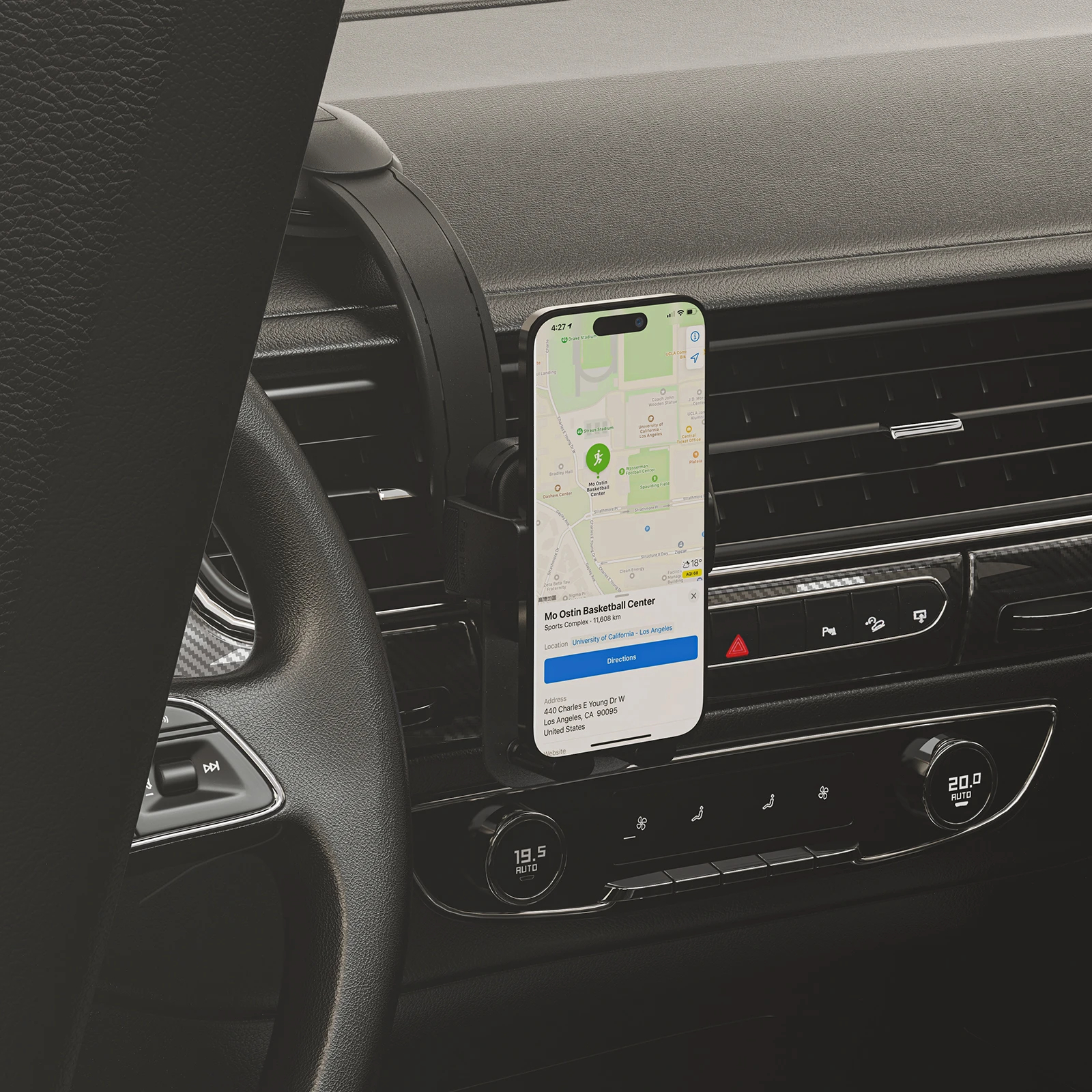 Acefast Стойка за телефон за кола Car phone holder - 360 degree - D26 Black