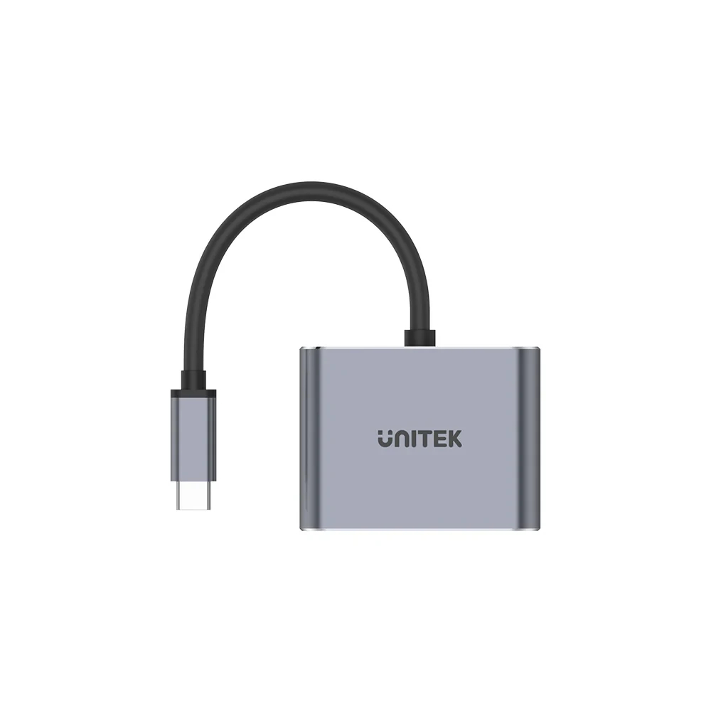 Unitek докинг станция Docking Station Type-C 4-in-1 - uHUB Q4+ Lite D1049A - USB-C PD100W x 1, HDMI x 1, VGA, USB2.0 x 1