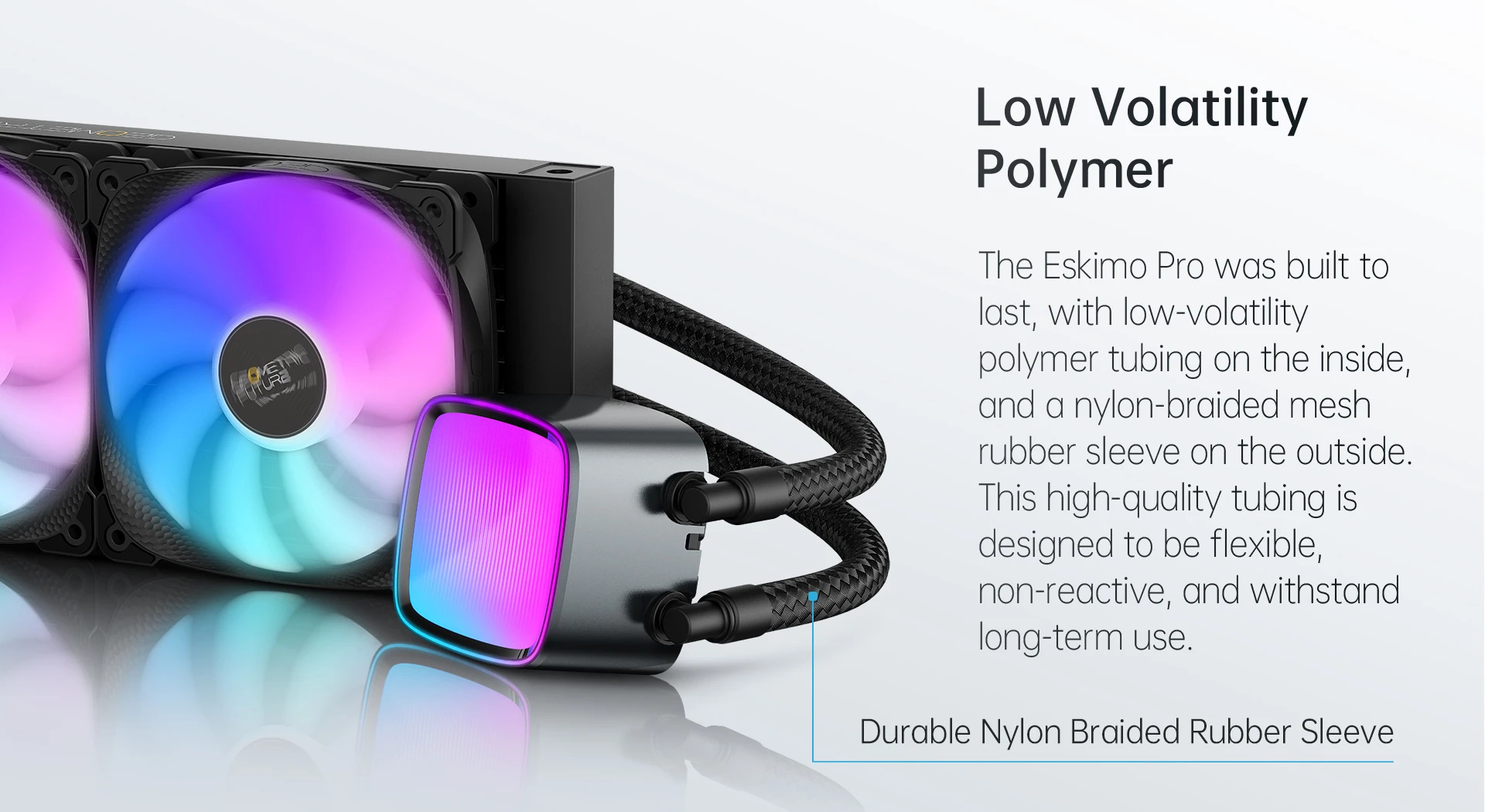 Geometric Future водно охлаждане Water Cooling - Eskimo Pro 360 White - Addressable RGB, LGA1851/AM5