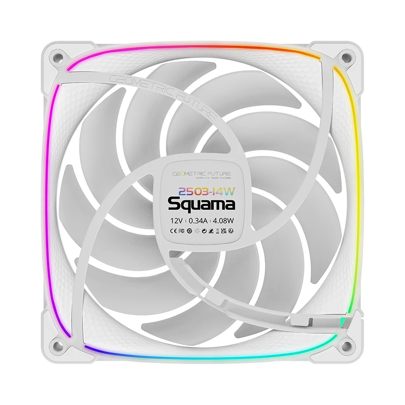 Geometric Future Комплект вентилатори Fan Pack 3-in-1 140 mm - Squama 2503W-14 White