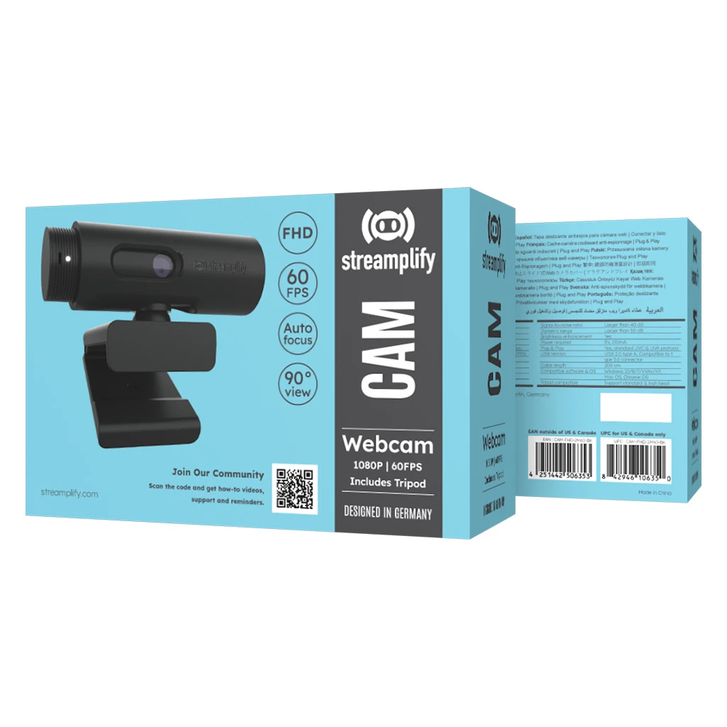 Streamplify стрийминг уеб камера Streaming Web Camera CAM - 1080p@60FPS, 2MP - SPCW-CZFH221.11