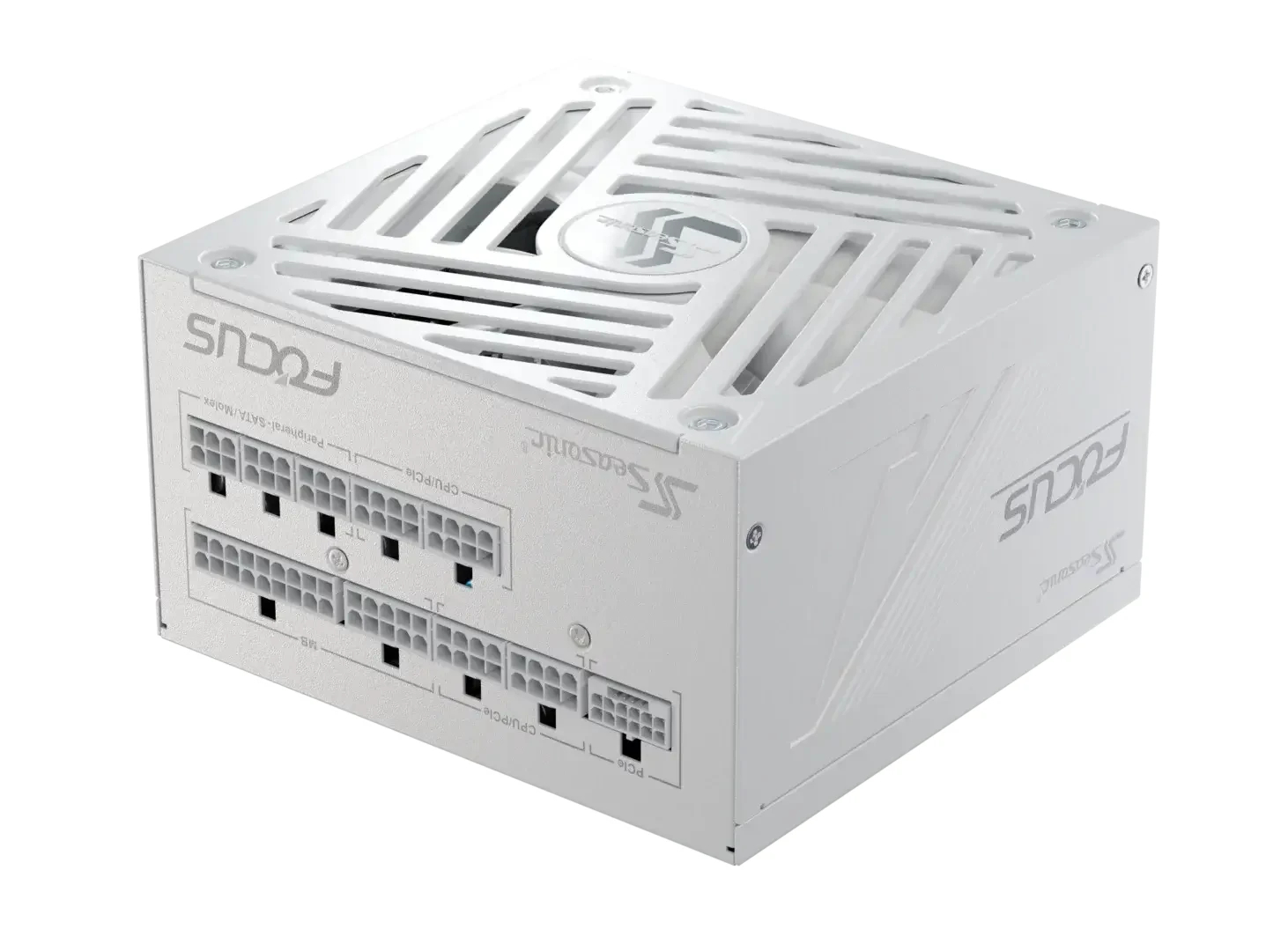 Seasonic захранване PSU ATX 3.1 750W Gold, Full Modular, PCIe 5.1 - FOCUS-GX-750-V4-WHITE