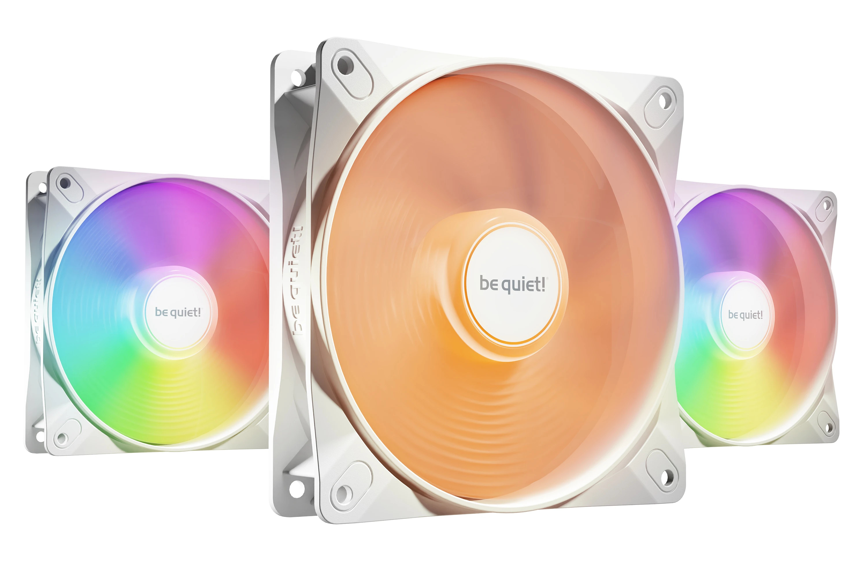be quiet! комплект вентилатори Fan Pack 3-in-1 3 x 120mm - LIGHT WINGS LX 120mm PWM high-speed White Triple-Pack