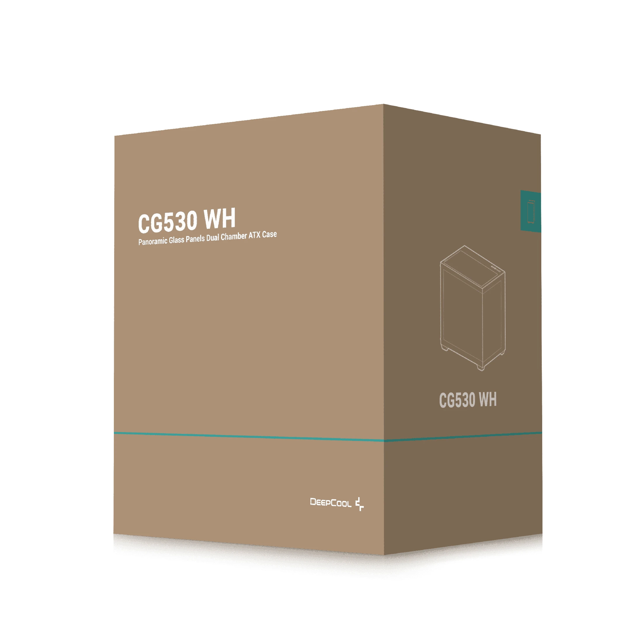 DeepCool кутия Case ATX - CG530 White