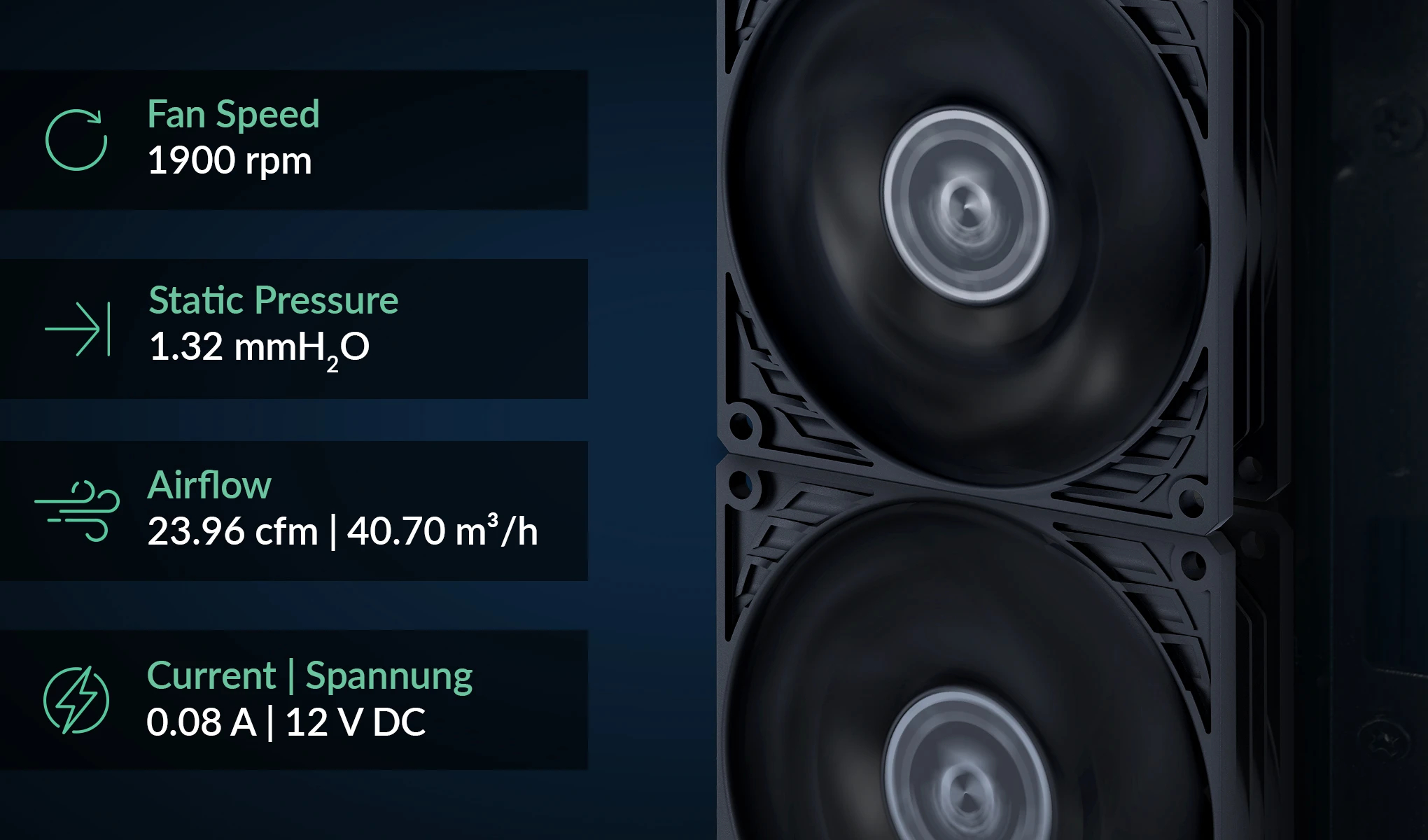 Arctic вентилатор Fan 92mm P9 Silent (Black) - 1900rpm