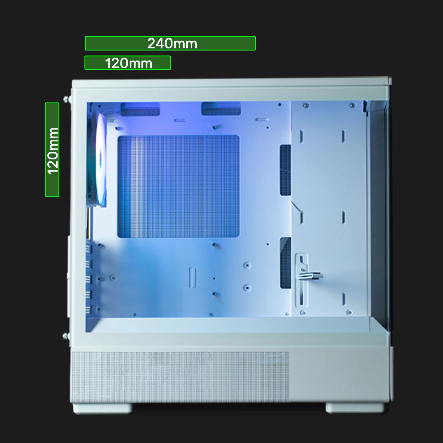 Zalman кутия Case mATX - P10 White
