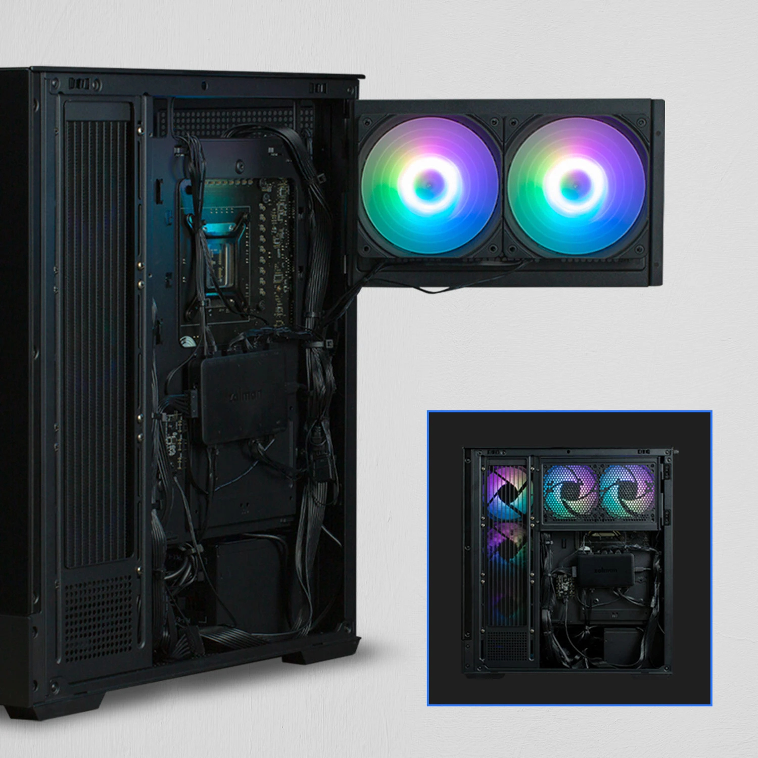 Zalman кутия Case ATX - P40 Prism Black