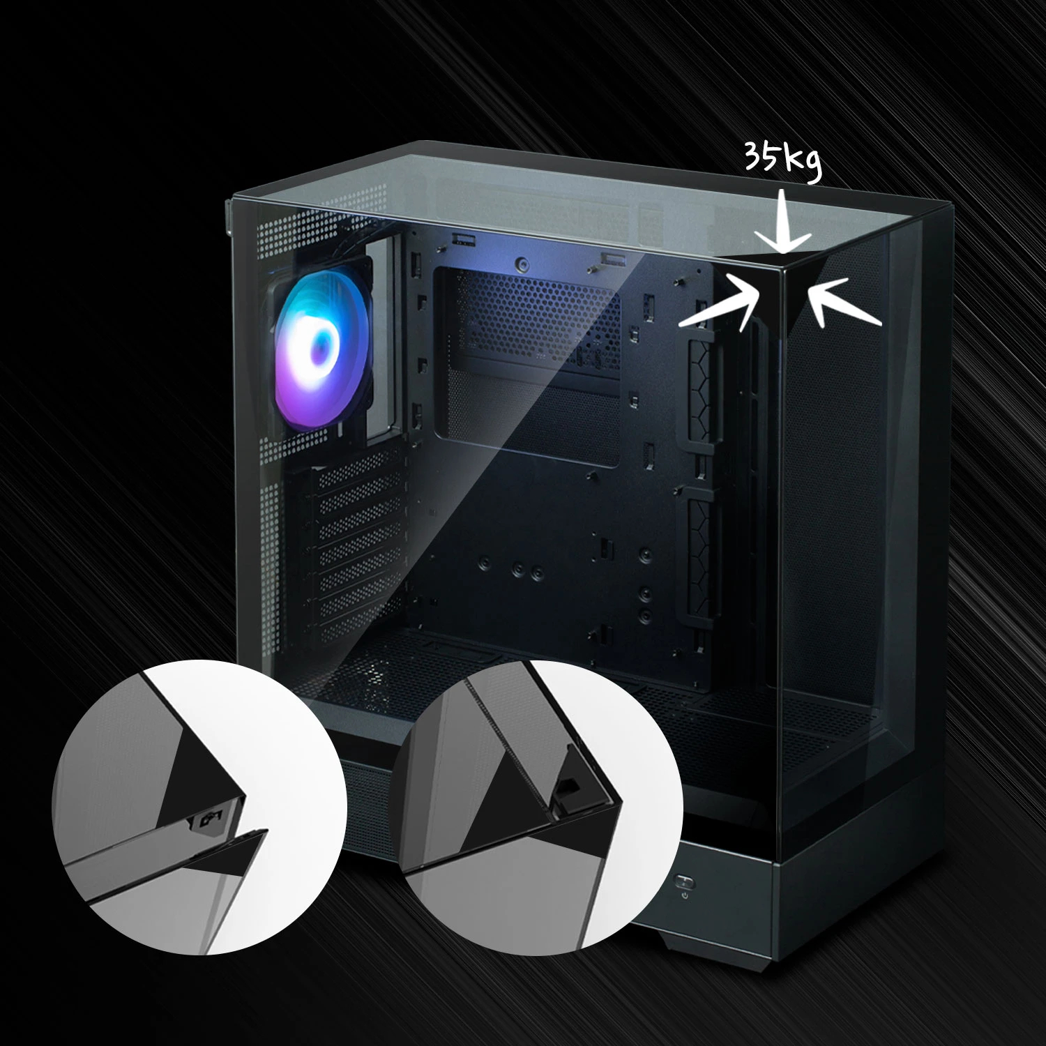 Zalman кутия Case ATX - P40 Prism Black
