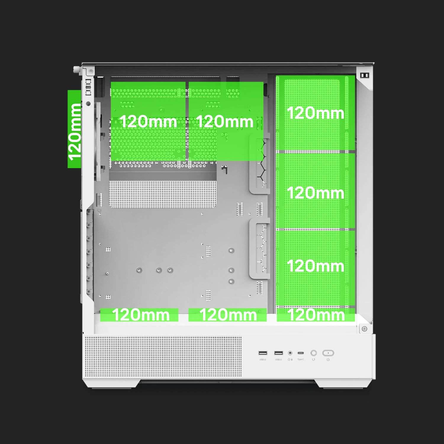 Zalman кутия Case ATX - P40 Prism White