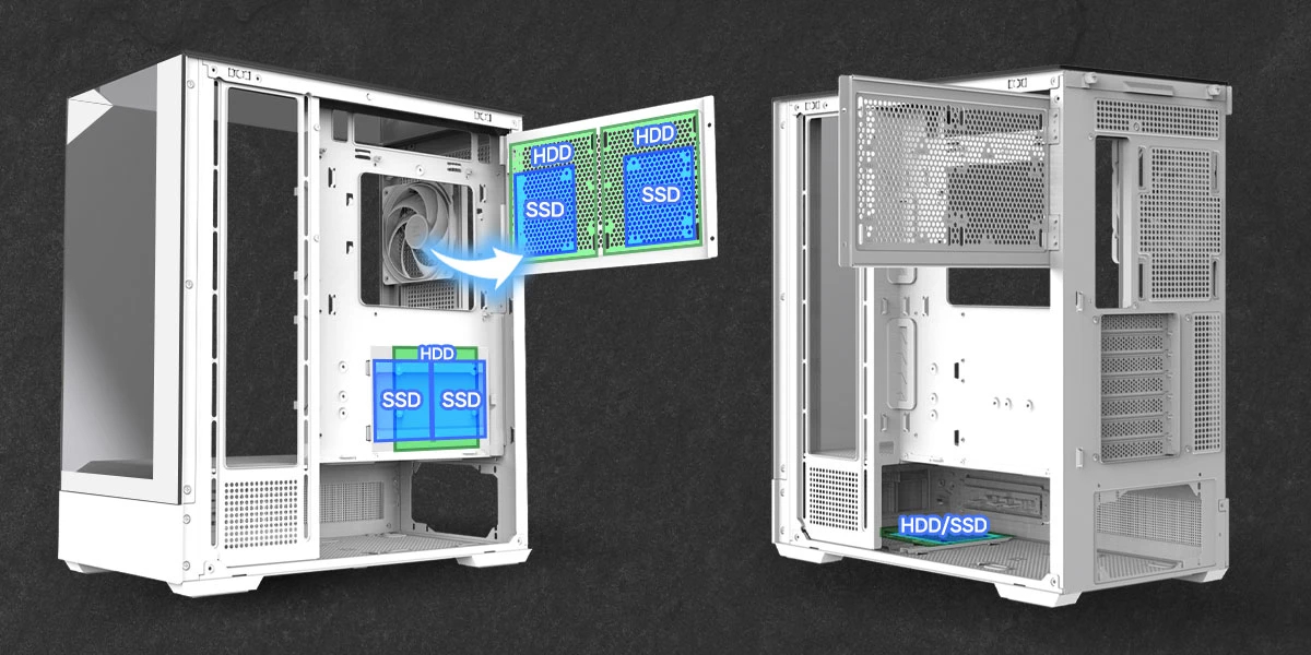 Zalman кутия Case ATX - P40 Prism White