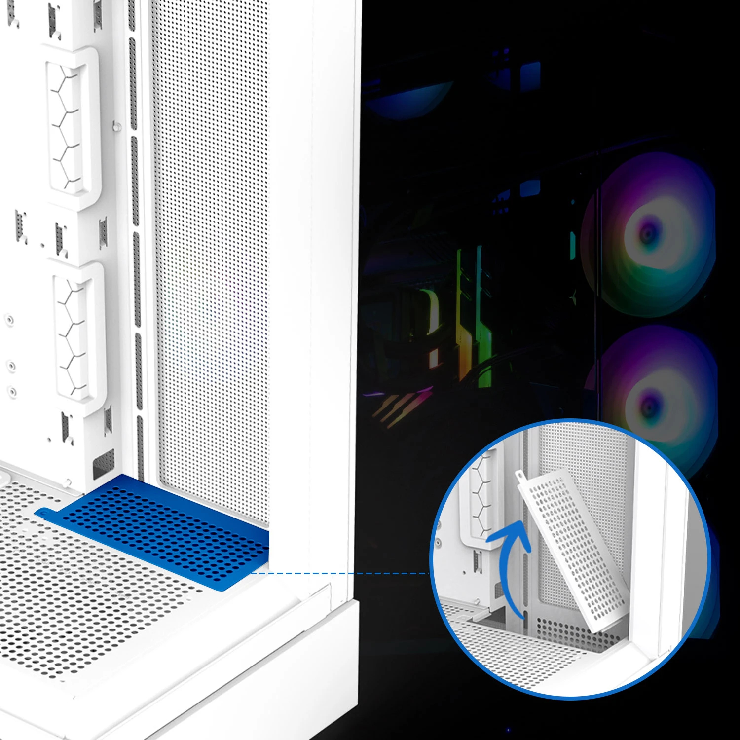 Zalman кутия Case ATX - P40 Prism White