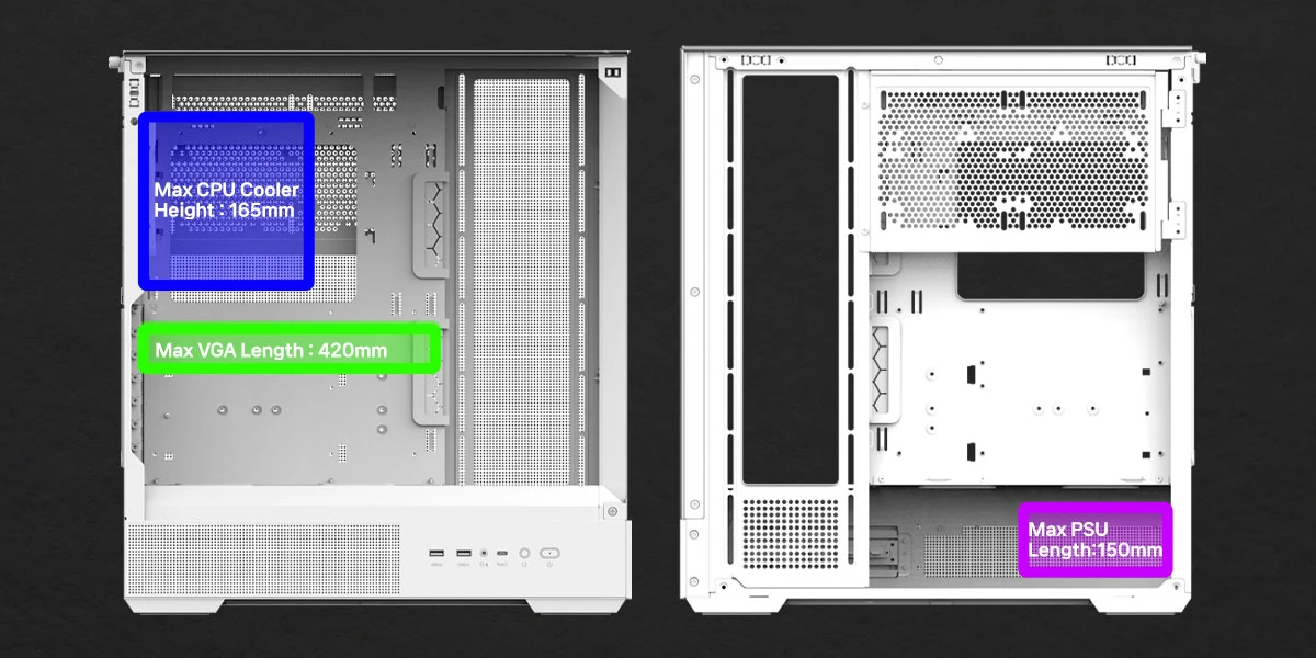 Zalman кутия Case ATX - P40 Prism White