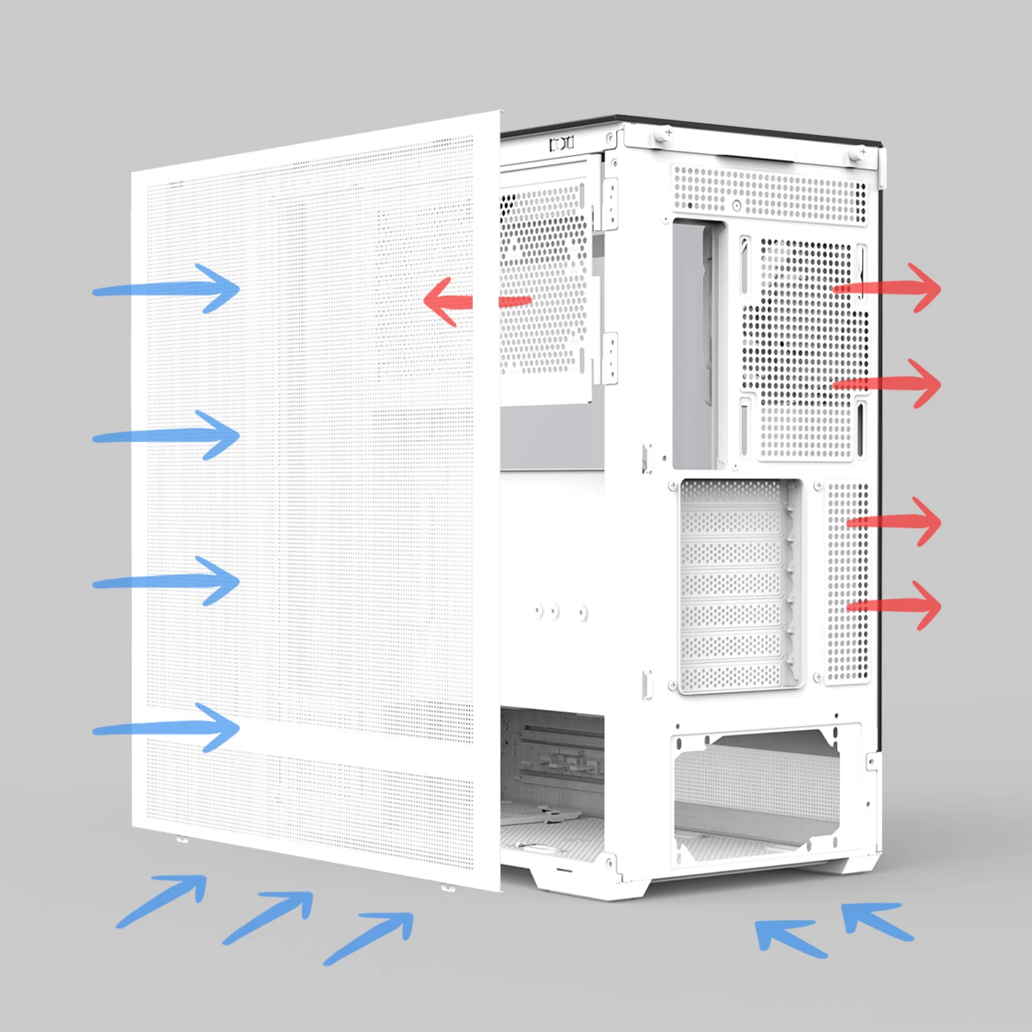 Zalman кутия Case ATX - P40 Prism White