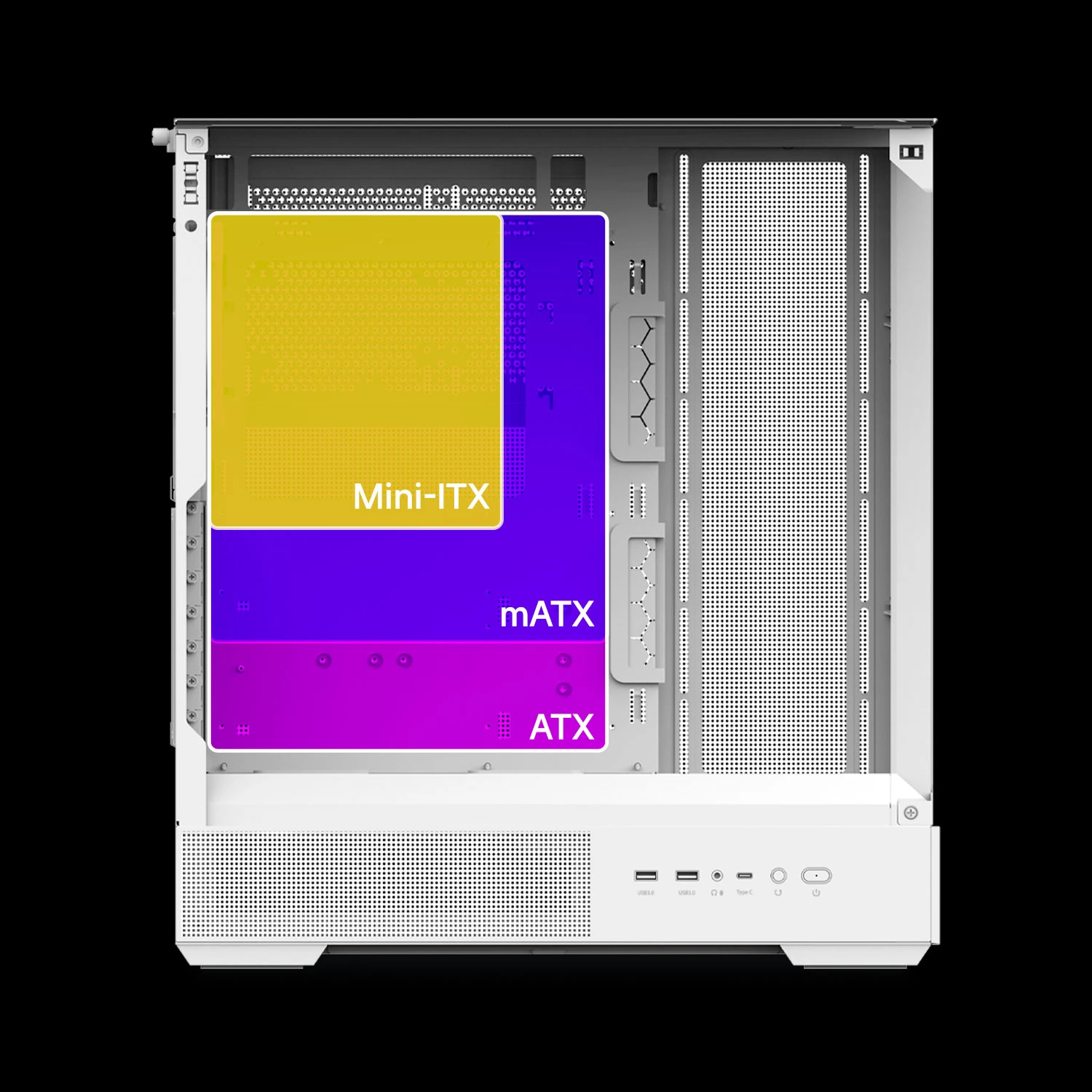 Zalman кутия Case ATX - P40 Prism White