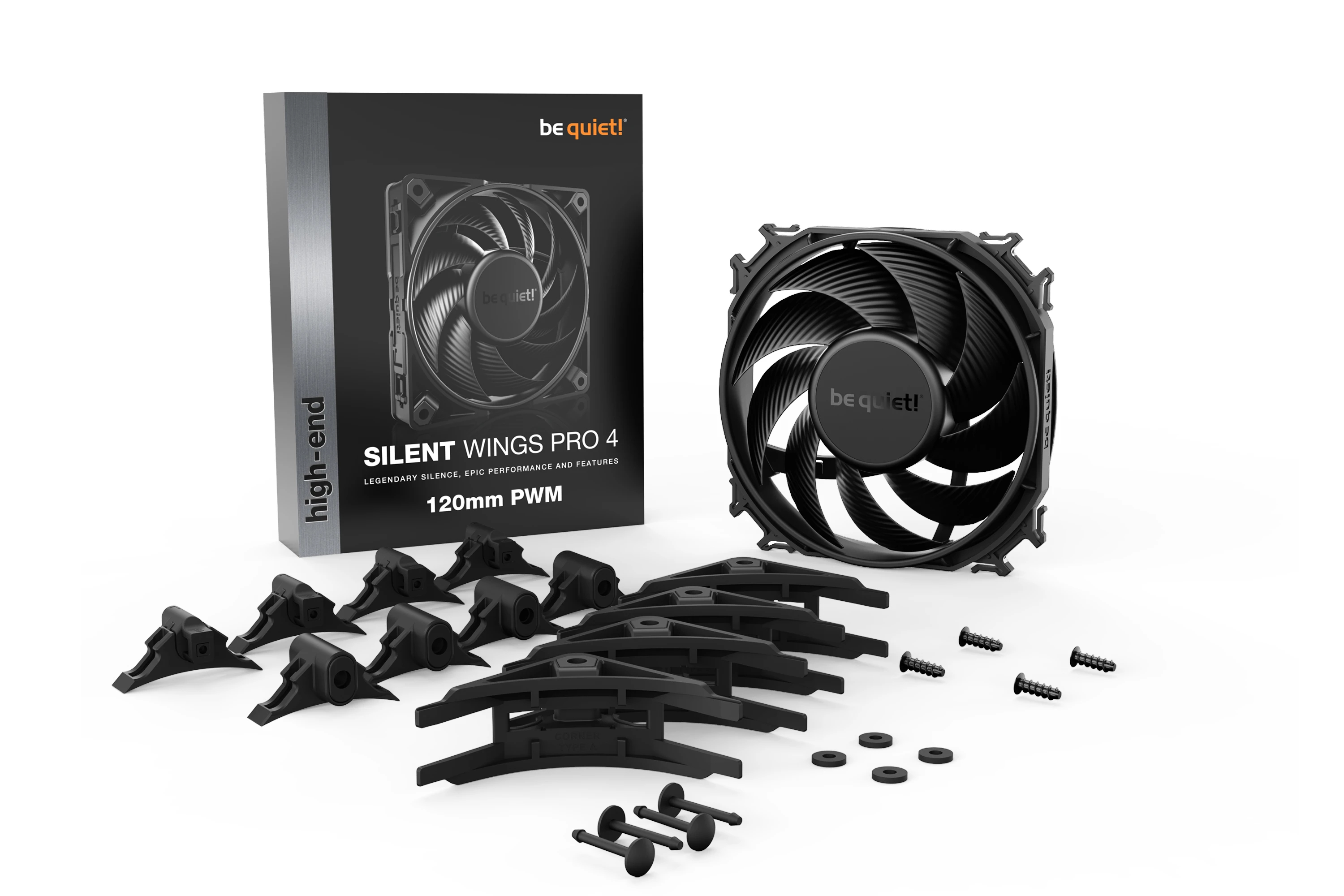 be quiet! вентилатор Fan 120mm - SILENT WINGS PRO 4 120mm PWM