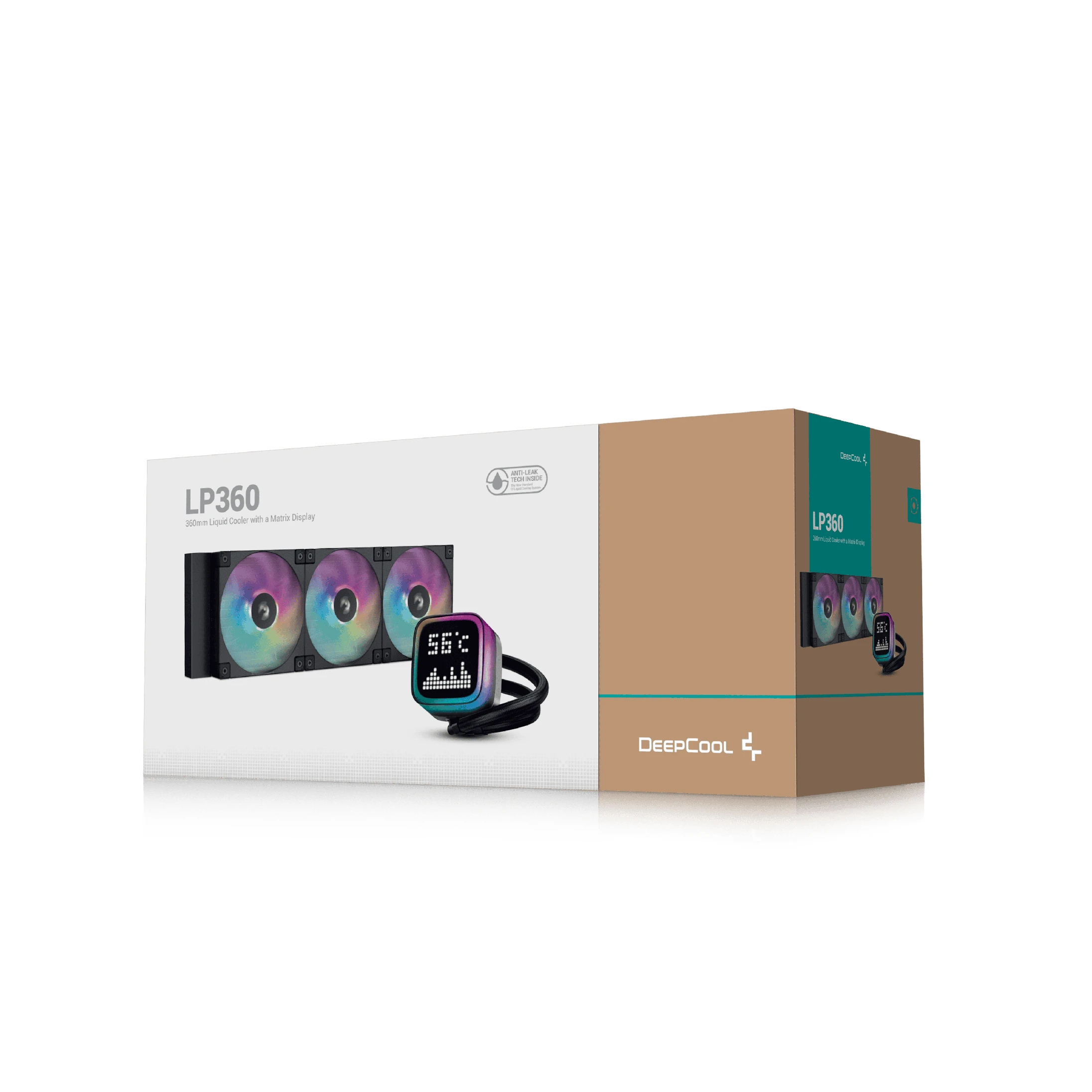 DeepCool водно охлаждане Water Cooling LP360 - LCD Screen, A-RGB