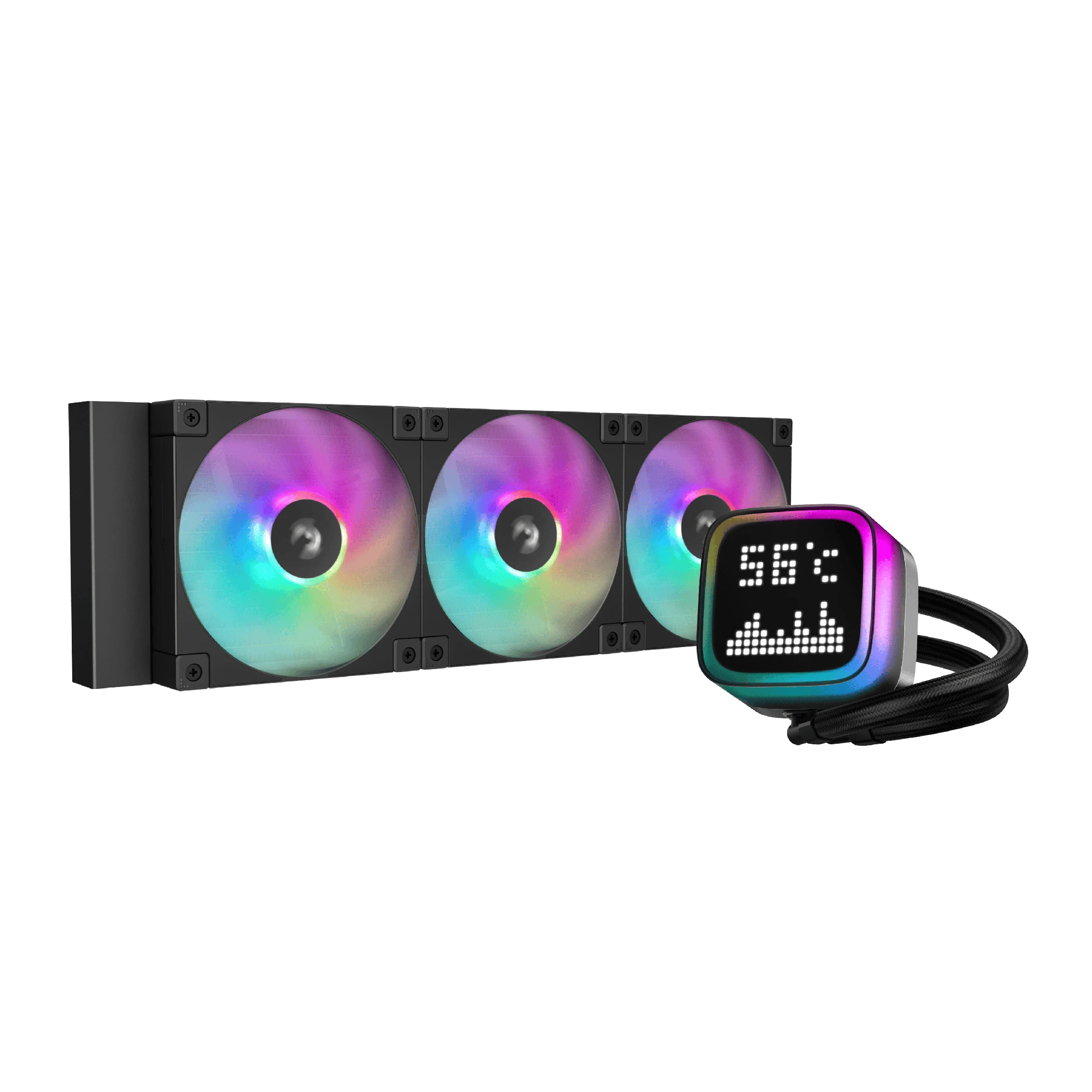 DeepCool водно охлаждане Water Cooling LP360 - LCD Screen, A-RGB