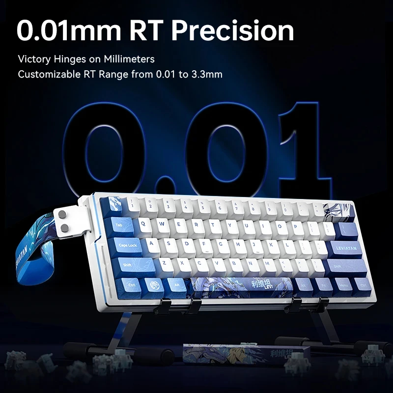 ATK професионална геймърска механична клавиатура Professional Gaming Mechanical Keyboard EDGE 60 HE Master Leviatan - 8K, Gateron Jade Pro Switches