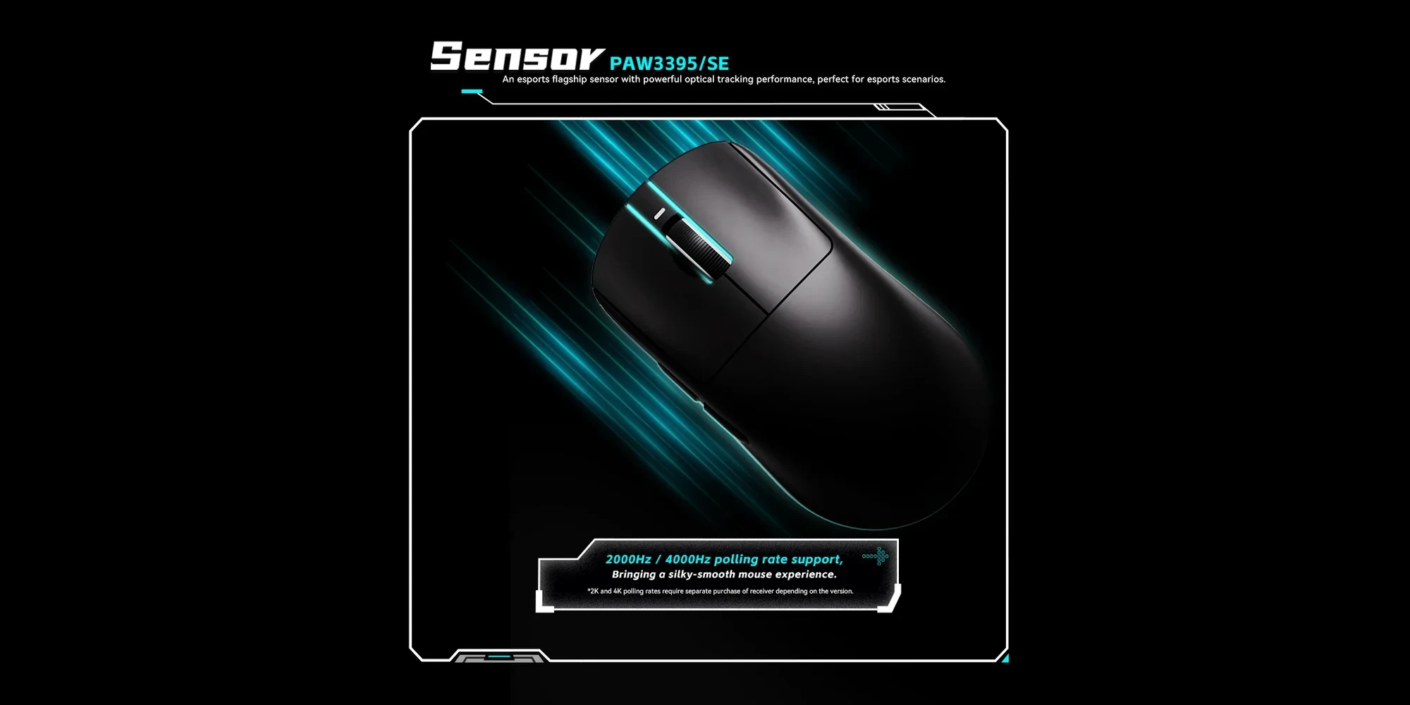 VXE професионална геймърска мишка Wireless Gaming Mouse Dragonfly R1 SE+ - Huano Blue Glow V2, White