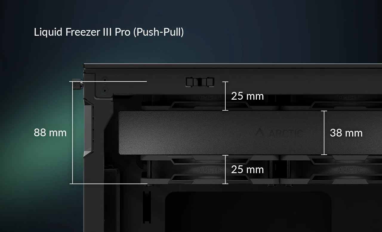 Arctic водно охлаждане Liquid Freezer III Pro 360 Black