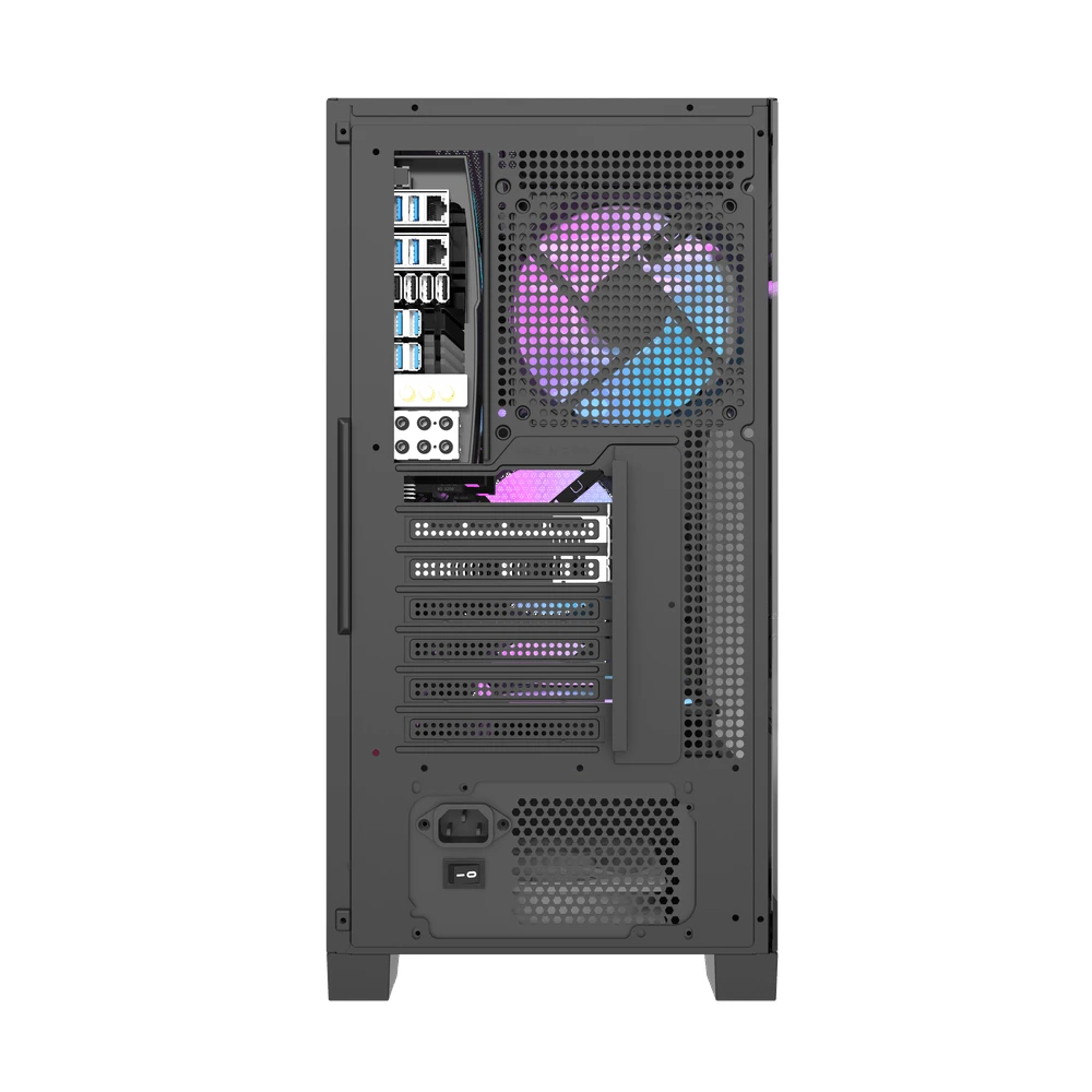 Darkflash кутия Case ATX - DRX70 Mesh Black - Addressable RGB 4 fans, USB-C