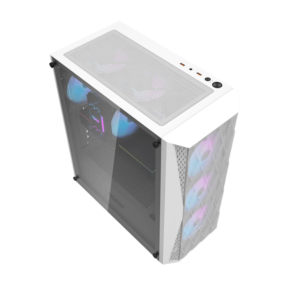 Darkflash кутия Case ATX - DK352 White - 4 fans included