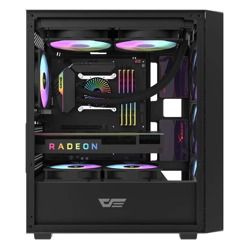 Darkflash кутия Case ATX - DK353 Black - 4 fans included