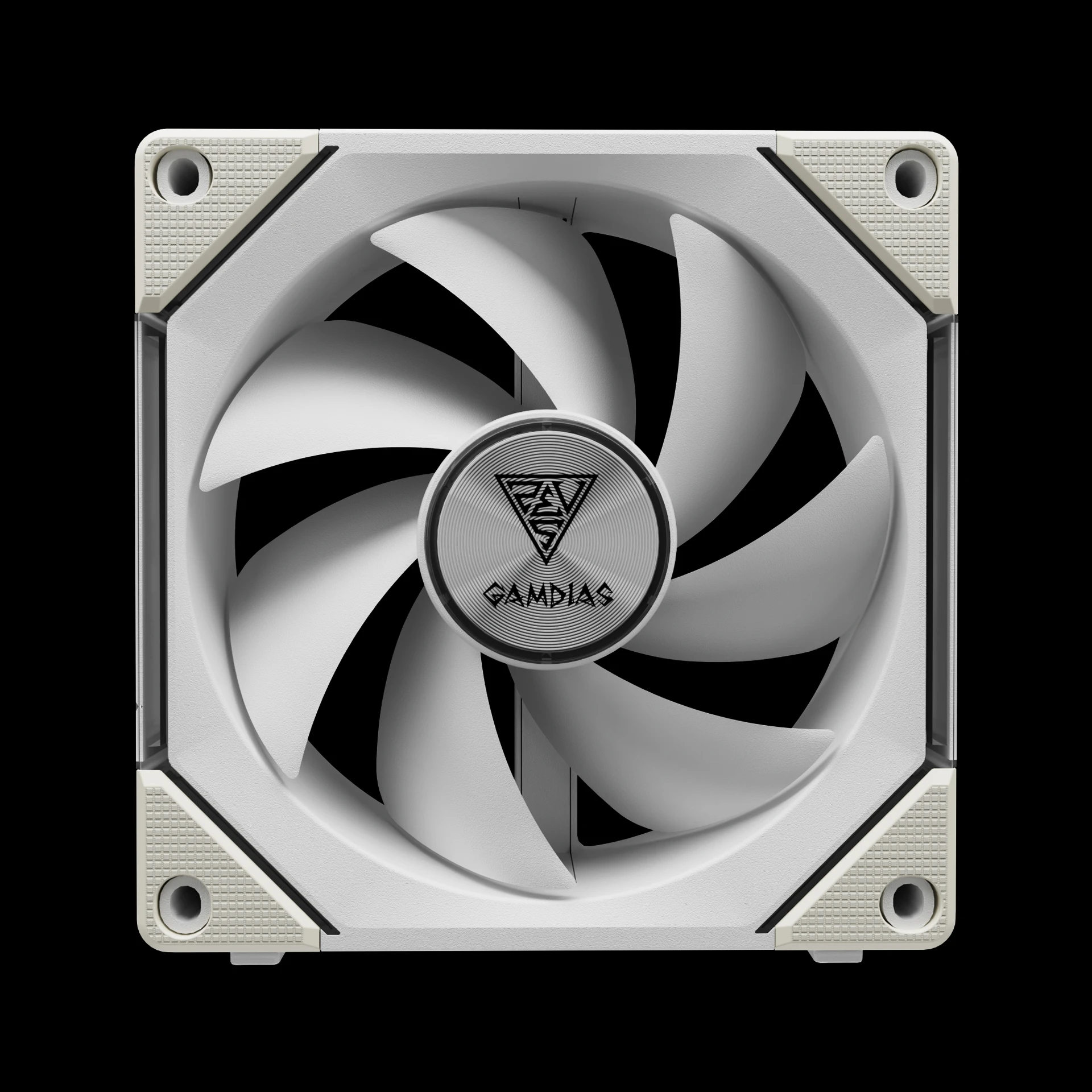 Gamdias Комплект вентилатори Fan Pack 3-in-1 3x120mm - AEOLUS P2-1203 White, Swappable Fan Blades (Reverse Fan Blades Included), Daisy-Chain, Infinity Mirror