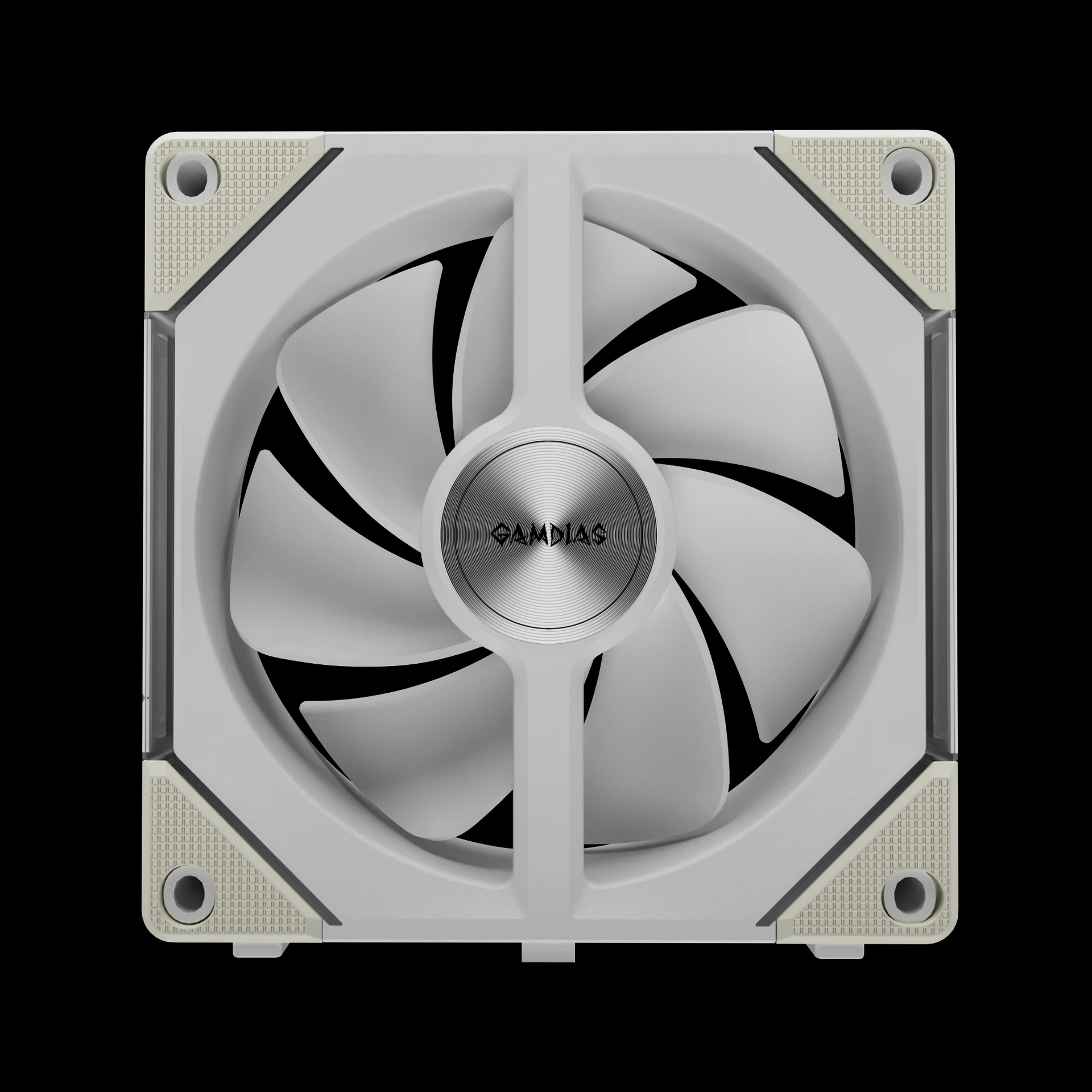 Gamdias Комплект вентилатори Fan Pack 3-in-1 3x120mm - AEOLUS P2-1203 White, Swappable Fan Blades (Reverse Fan Blades Included), Daisy-Chain, Infinity Mirror