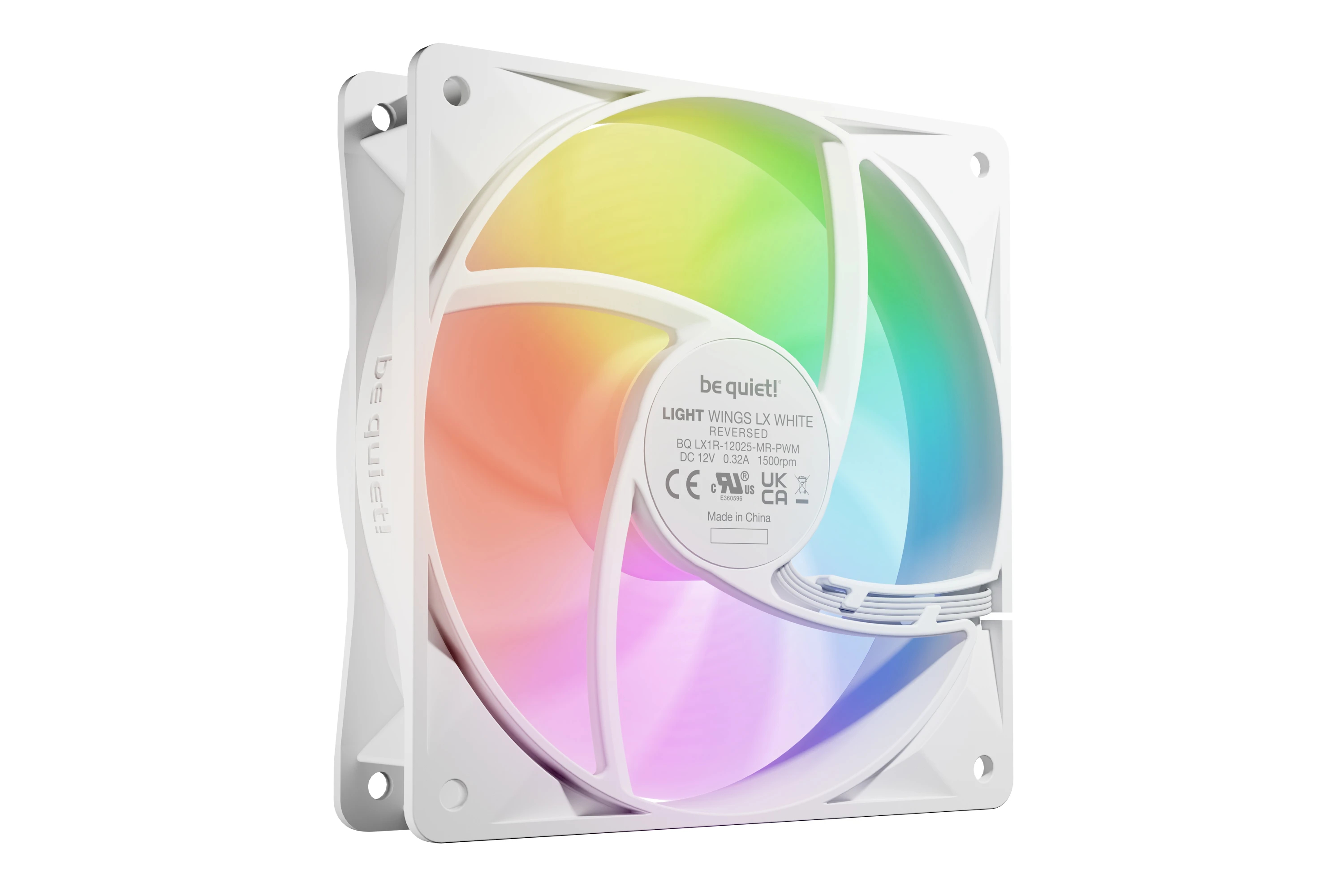 be quiet! вентилатор Fan 120mm - LIGHT WINGS LX 120mm PWM Reverse White
