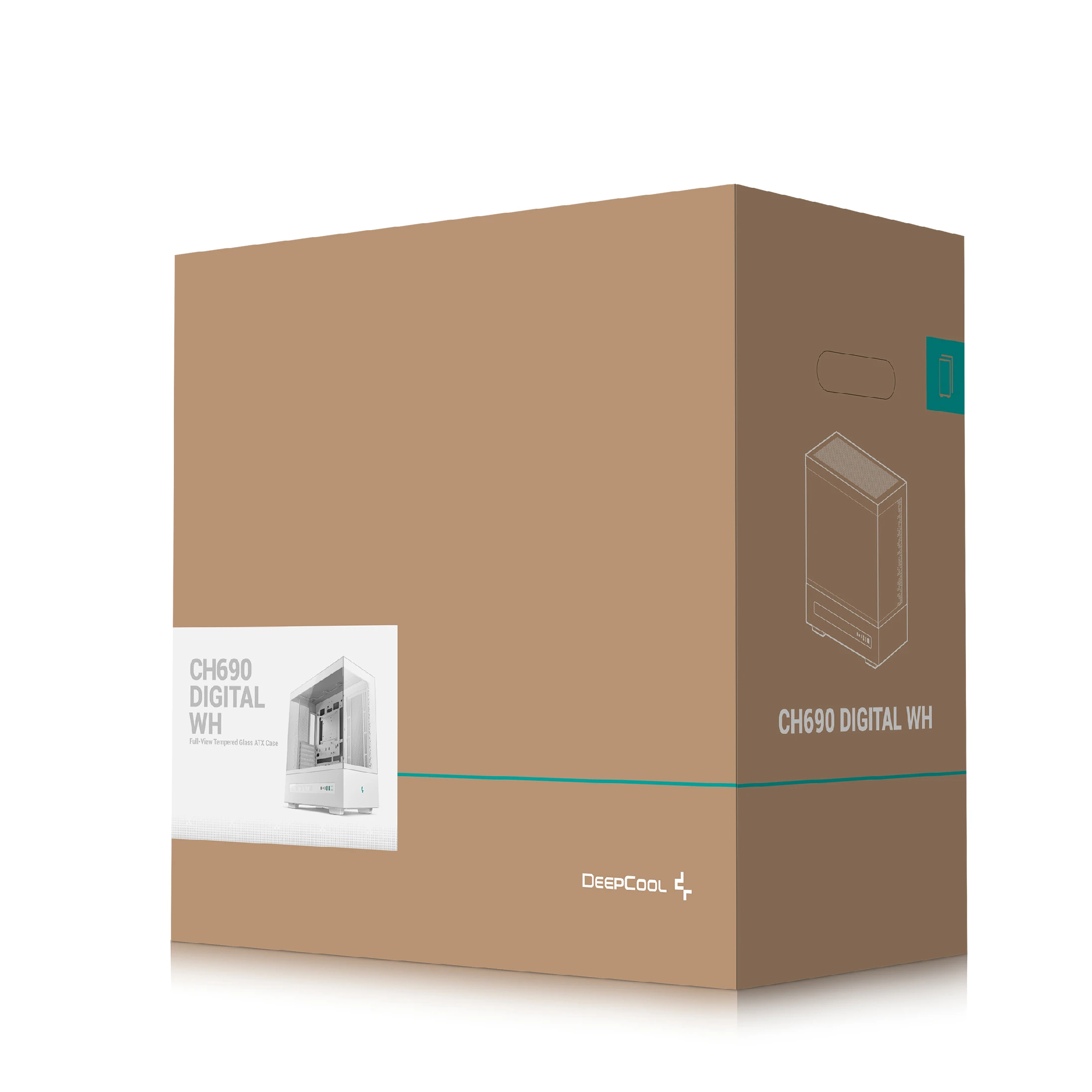 DeepCool кутия Case ATX - CH690 DIGITAL White