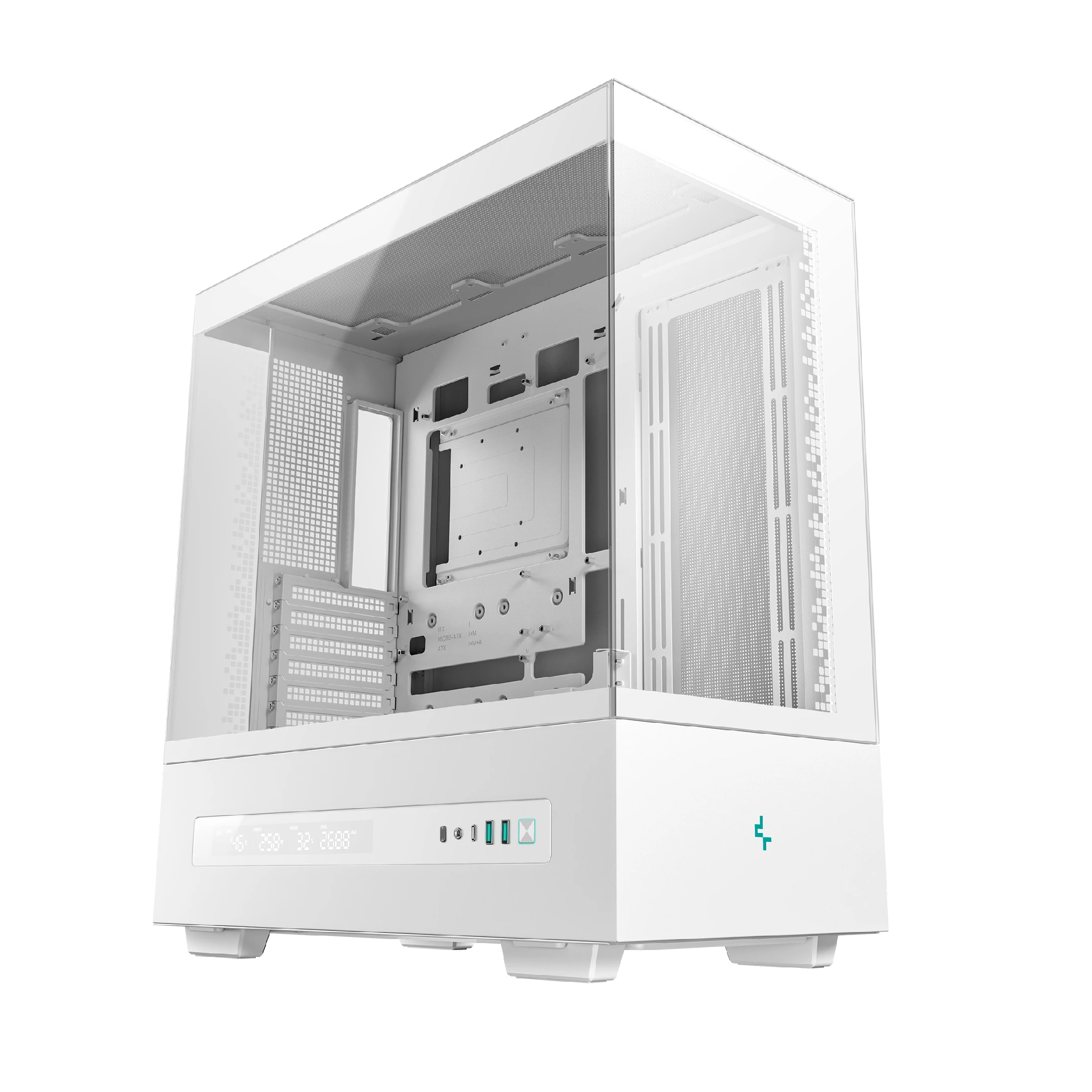 DeepCool кутия Case ATX - CH690 DIGITAL White