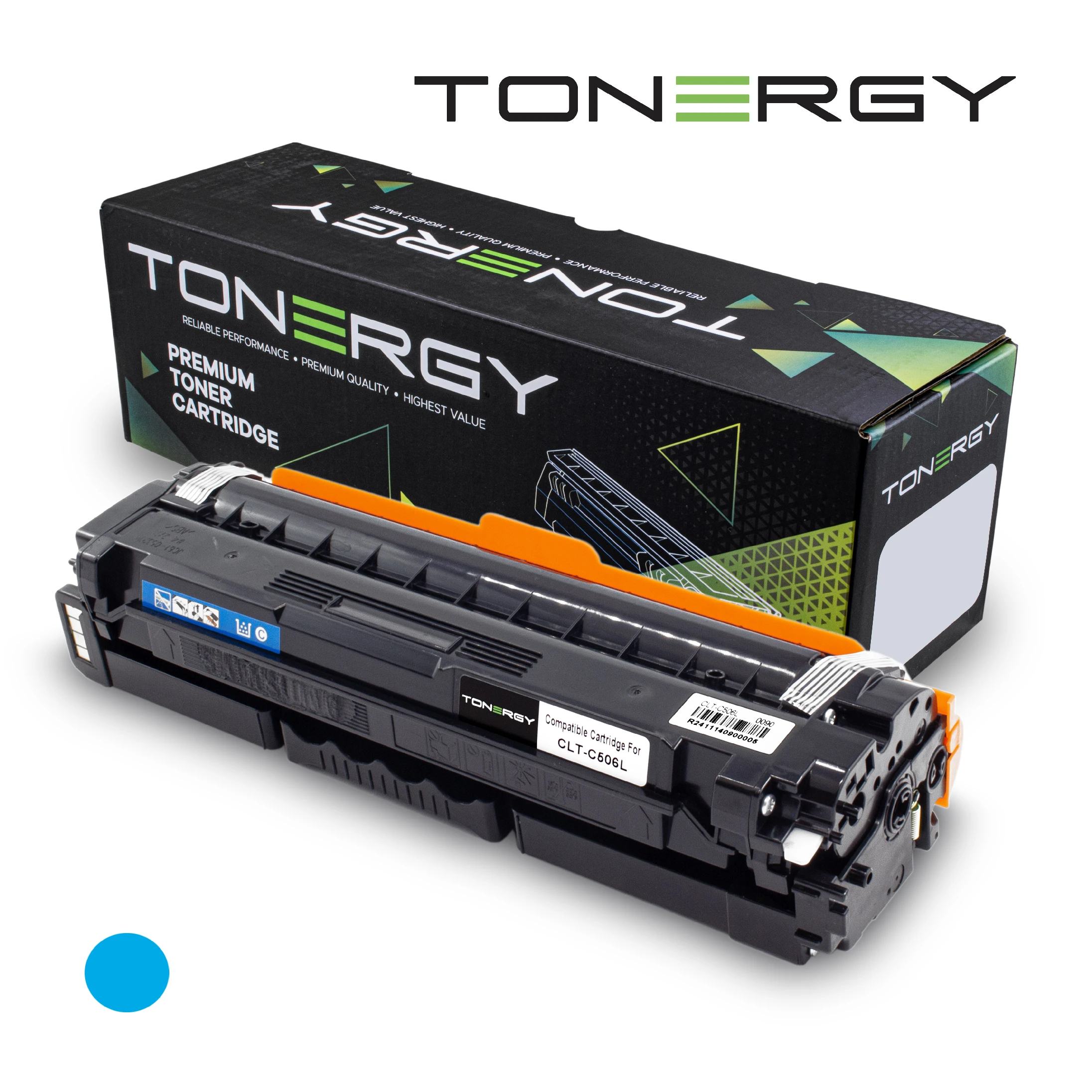 Tonergy съвместима Тонер Касета Compatible Toner Cartridge SAMSUNG CLT-C506L Cyan, 3.5k