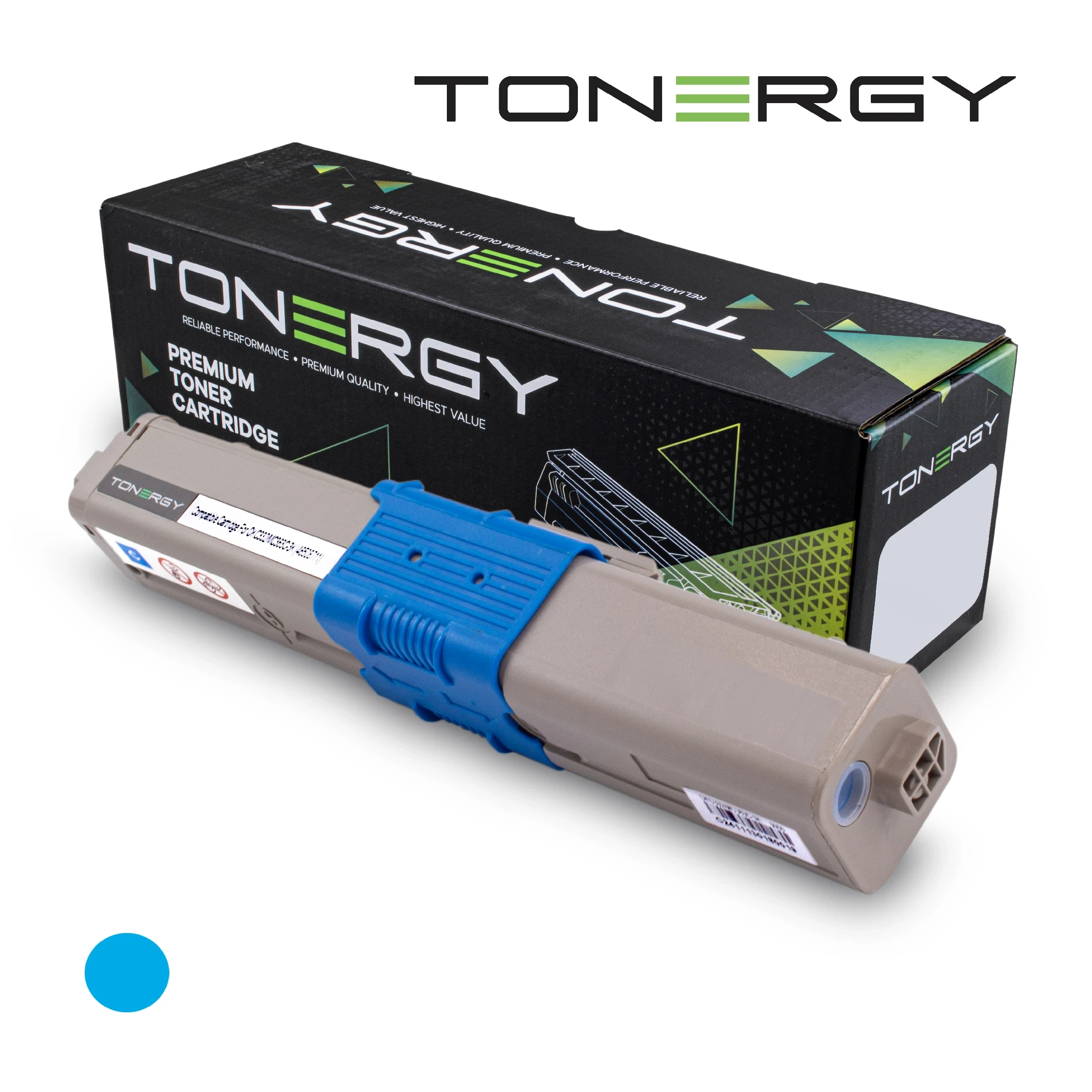 Tonergy съвместима Тонер Касета Compatible Toner Cartridge OKI 46508711 Cyan, 3k