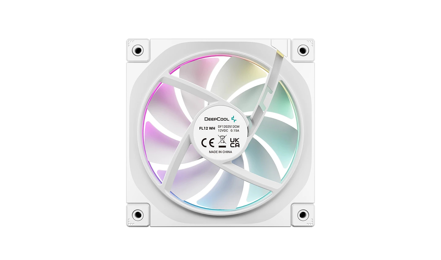DeepCool Комплект вентилатори Fan Pack 3-in-1 3x120mm - FL12 White, Addressable RGB