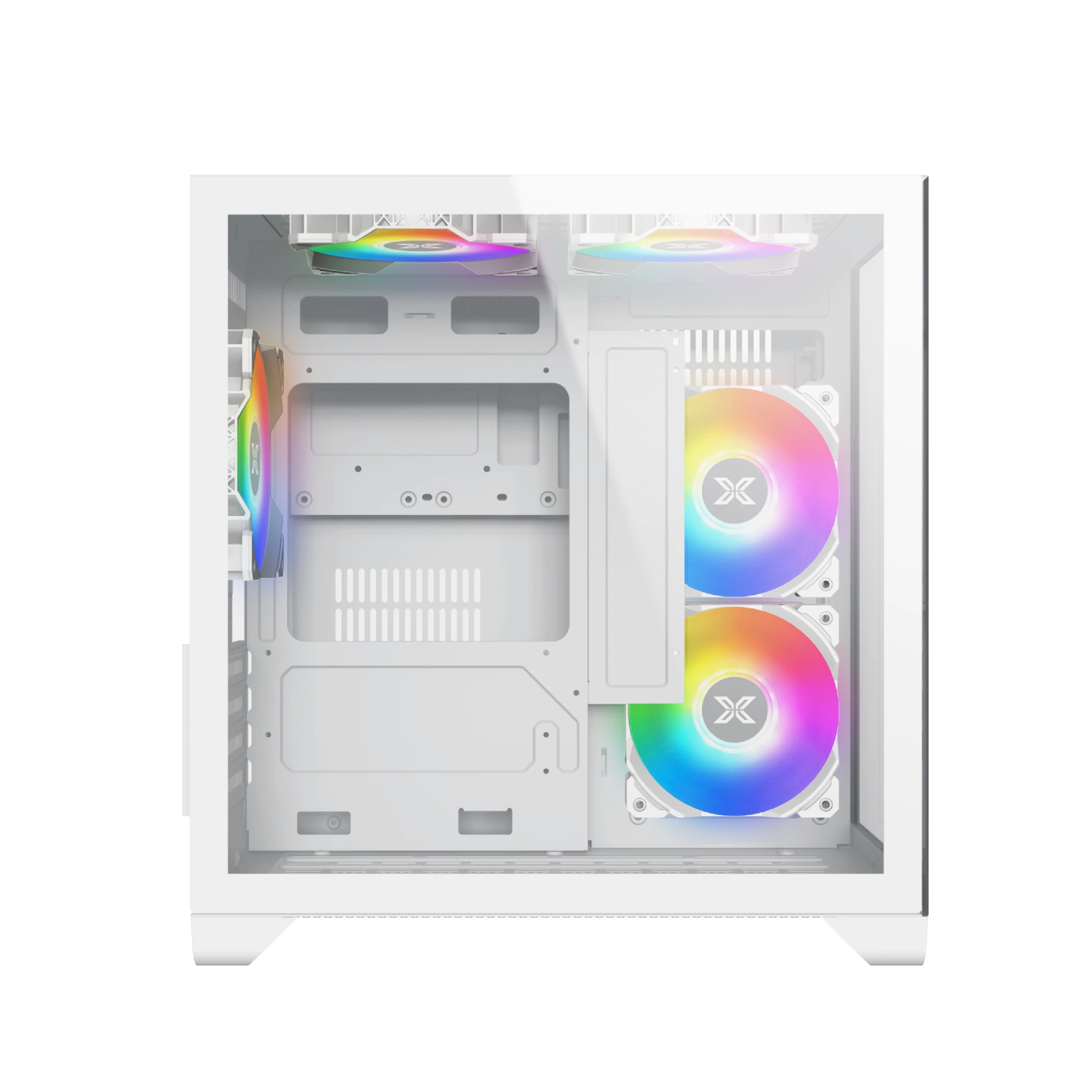 Xigmatek кутия Case mATX - Aqua M Lite Arctic - 5 ARGB Fans