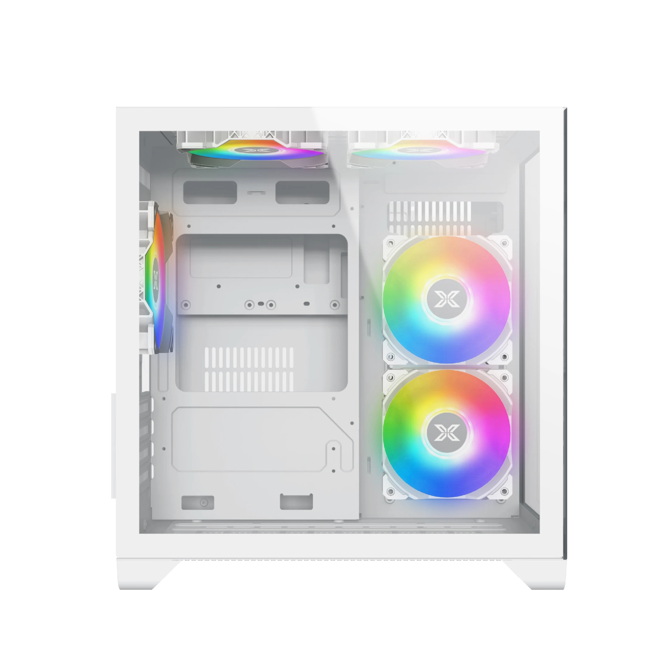 Xigmatek кутия Case mATX - Aqua M Lite Arctic - 5 ARGB Fans