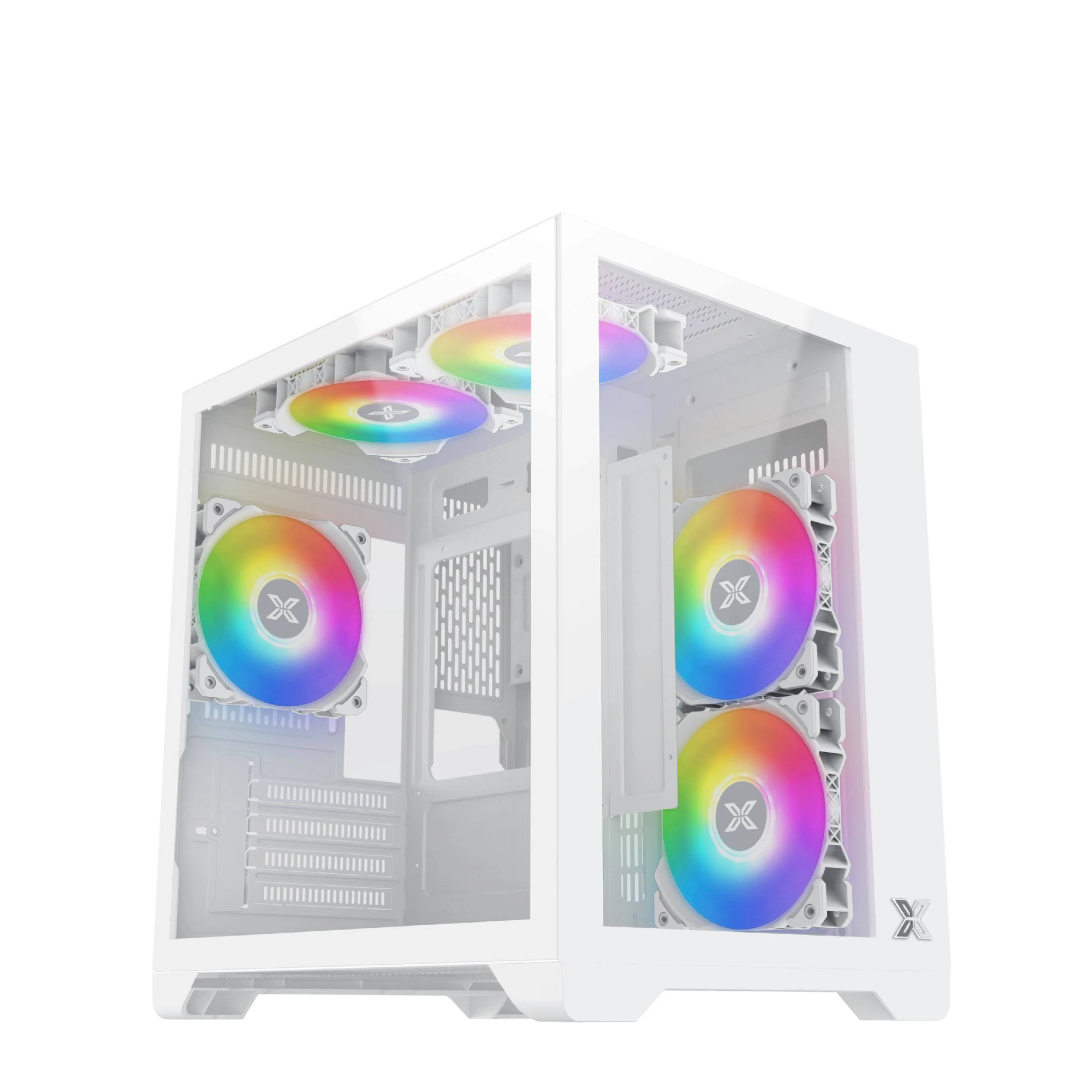 Xigmatek кутия Case mATX - Aqua M Lite Arctic - 5 ARGB Fans