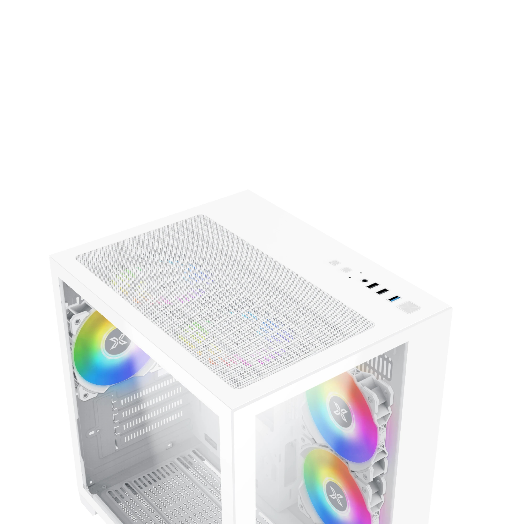 Xigmatek кутия Case mATX - Aqua M Lite Arctic - 5 ARGB Fans